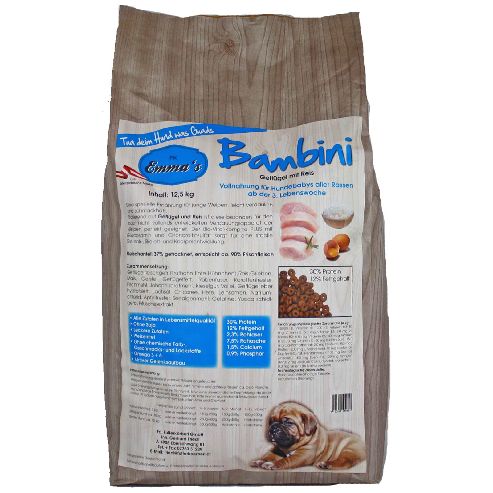 Emmas hrană pentru căței Bambini 12,5 kg