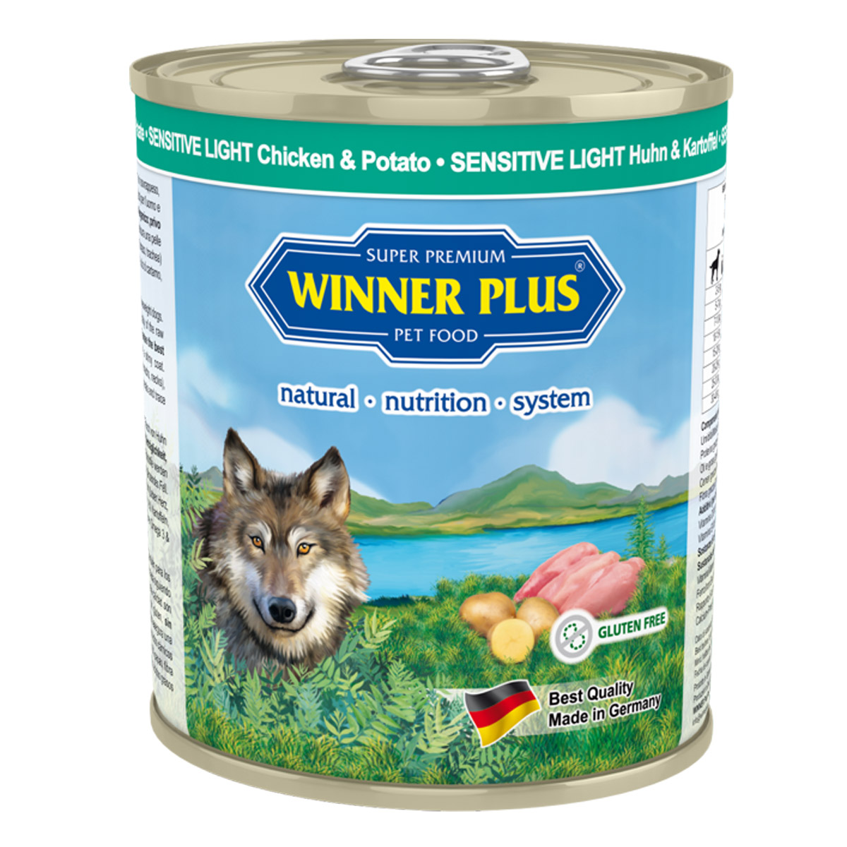 Winner Plus Sensitiv Light pui & cartofi 6 x 800 g