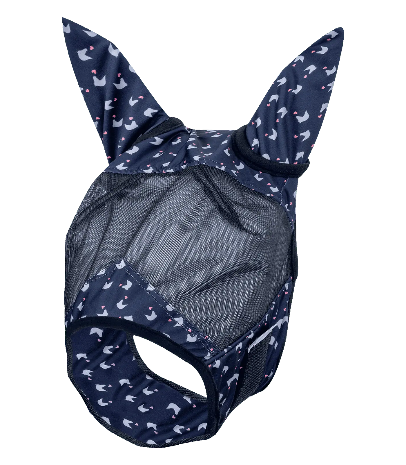 Lucky Fly Mask midnight blue/lucky heart Mini Shetty Lucky Fly Mask midnight blue/lucky heart Mini Shetty