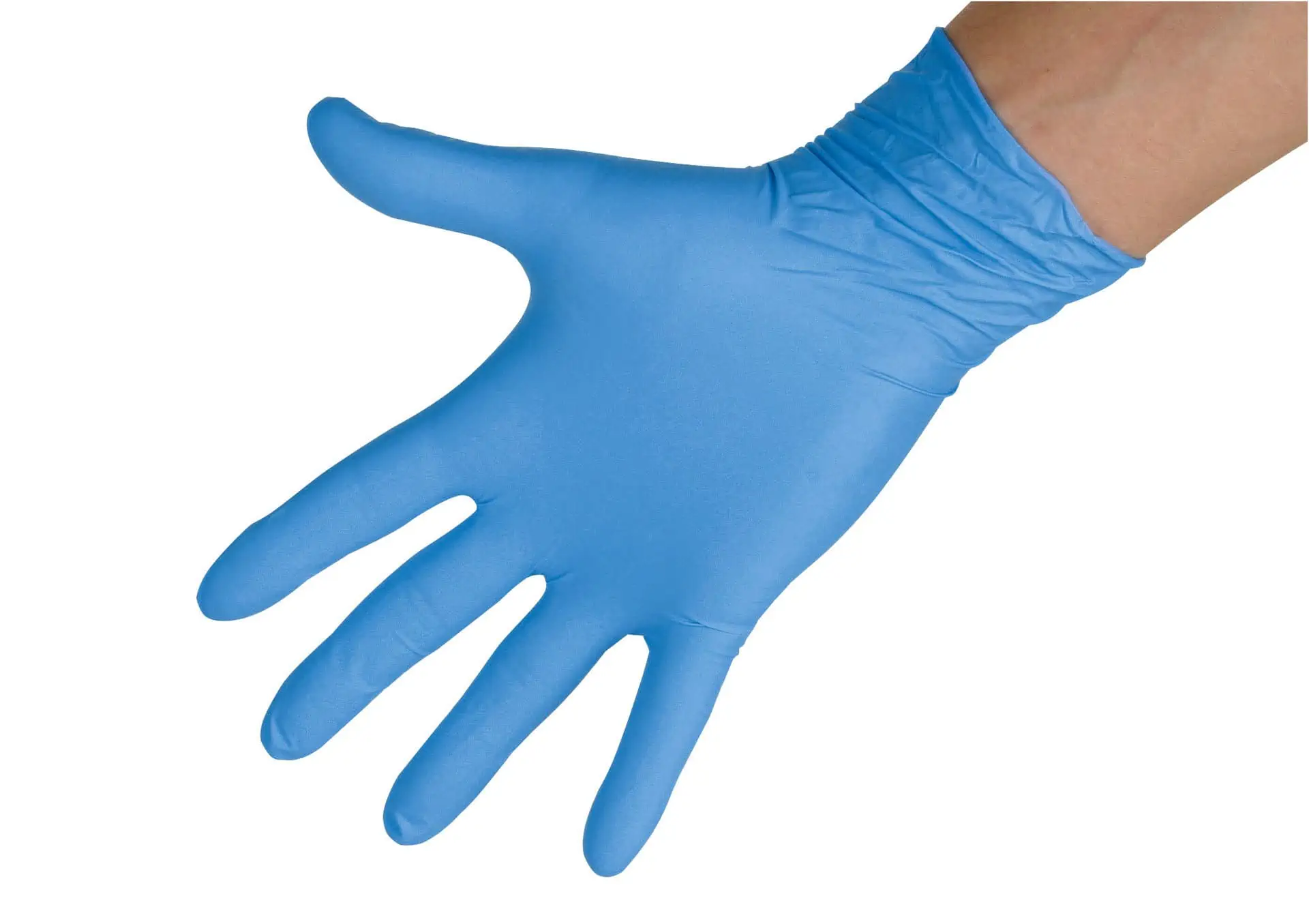 Mănuși de unică folosință Nitril Sensitive albastru 100 buc. nepudrat