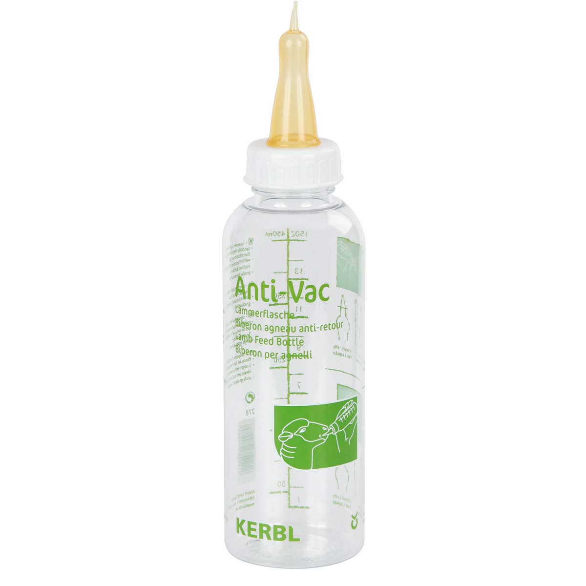 Sticlă pentru miel plexiglas ANTI-VAC 500 ml