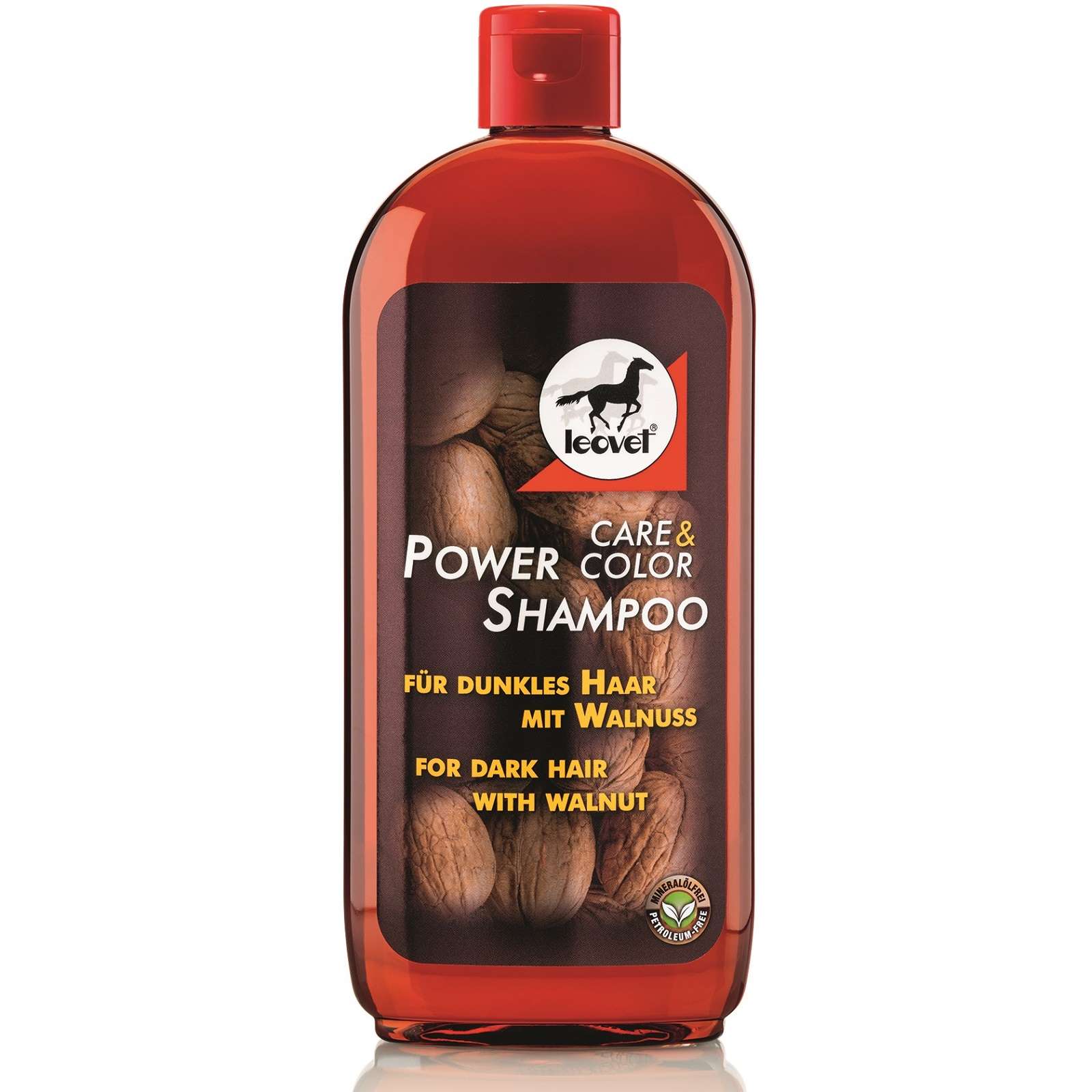 Leovet Power șampon cu nucă pentru cai închiși 500 ml