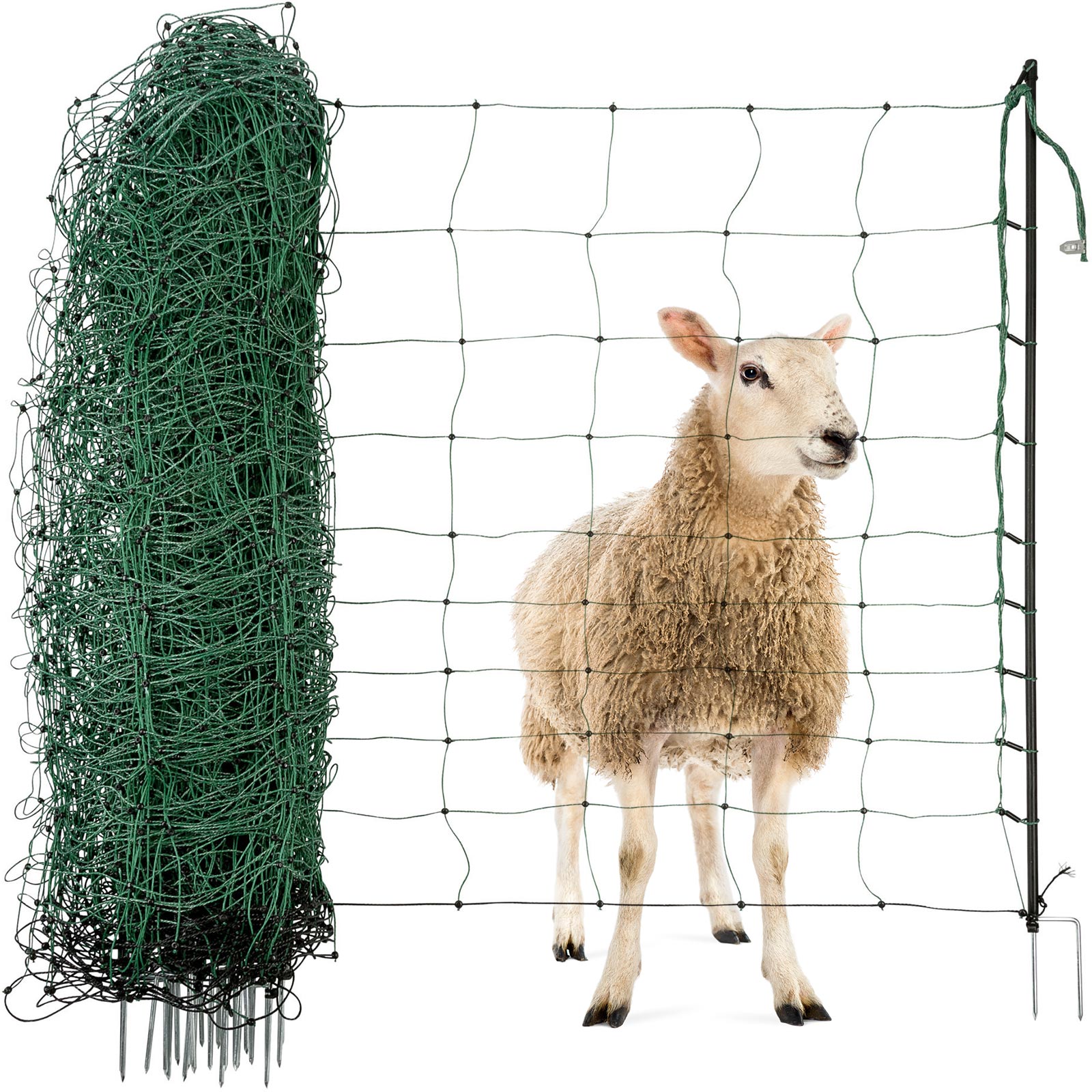 Agrarzone plasă electrificabilă pentru oi Classic, verde  50 m x 108 cm