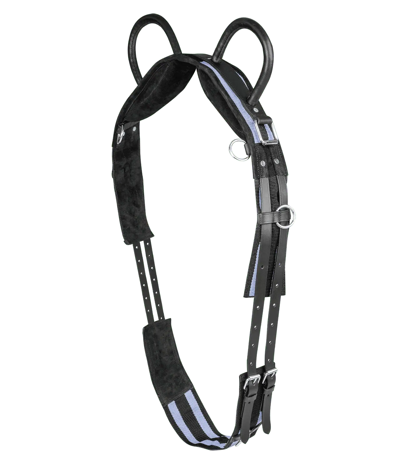 Surcingle with two handles black/gray Mini Shetty Surcingle with two handles black/gray Mini Shetty