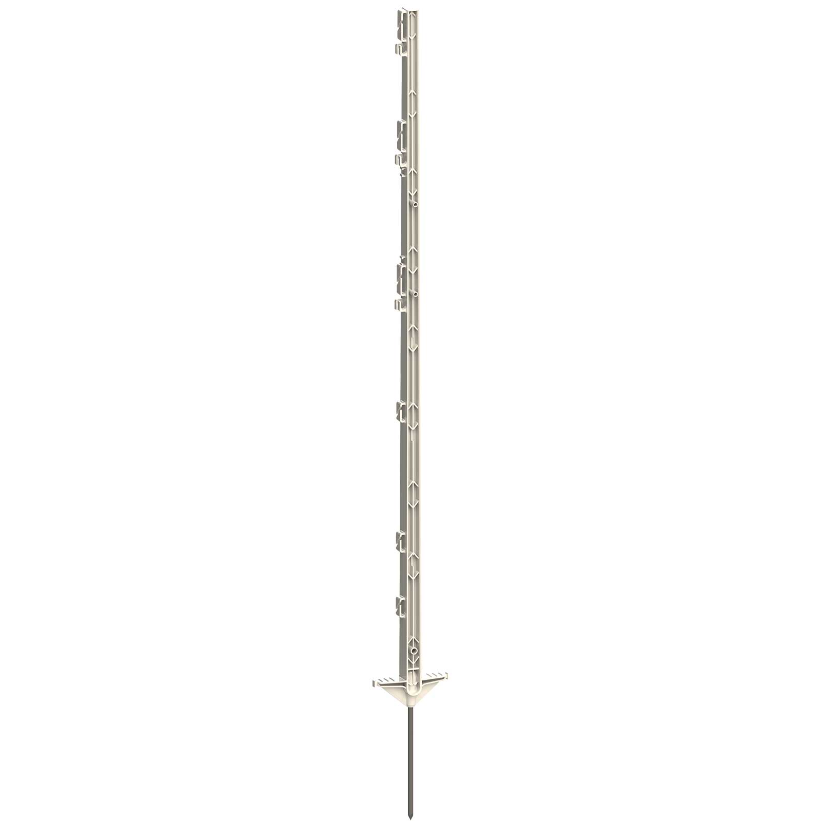 20x Agrarzone stâlp pentru gard electric 125 cm, cu două trepte, alb