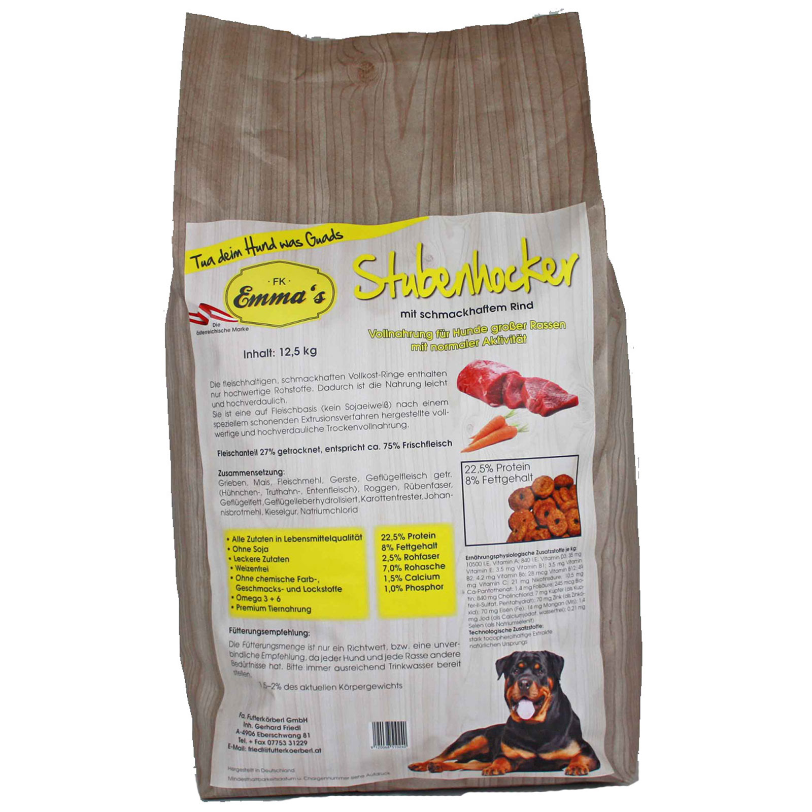 Emmas hrană uscată pentru câini Stubenhocker 12,5 kg