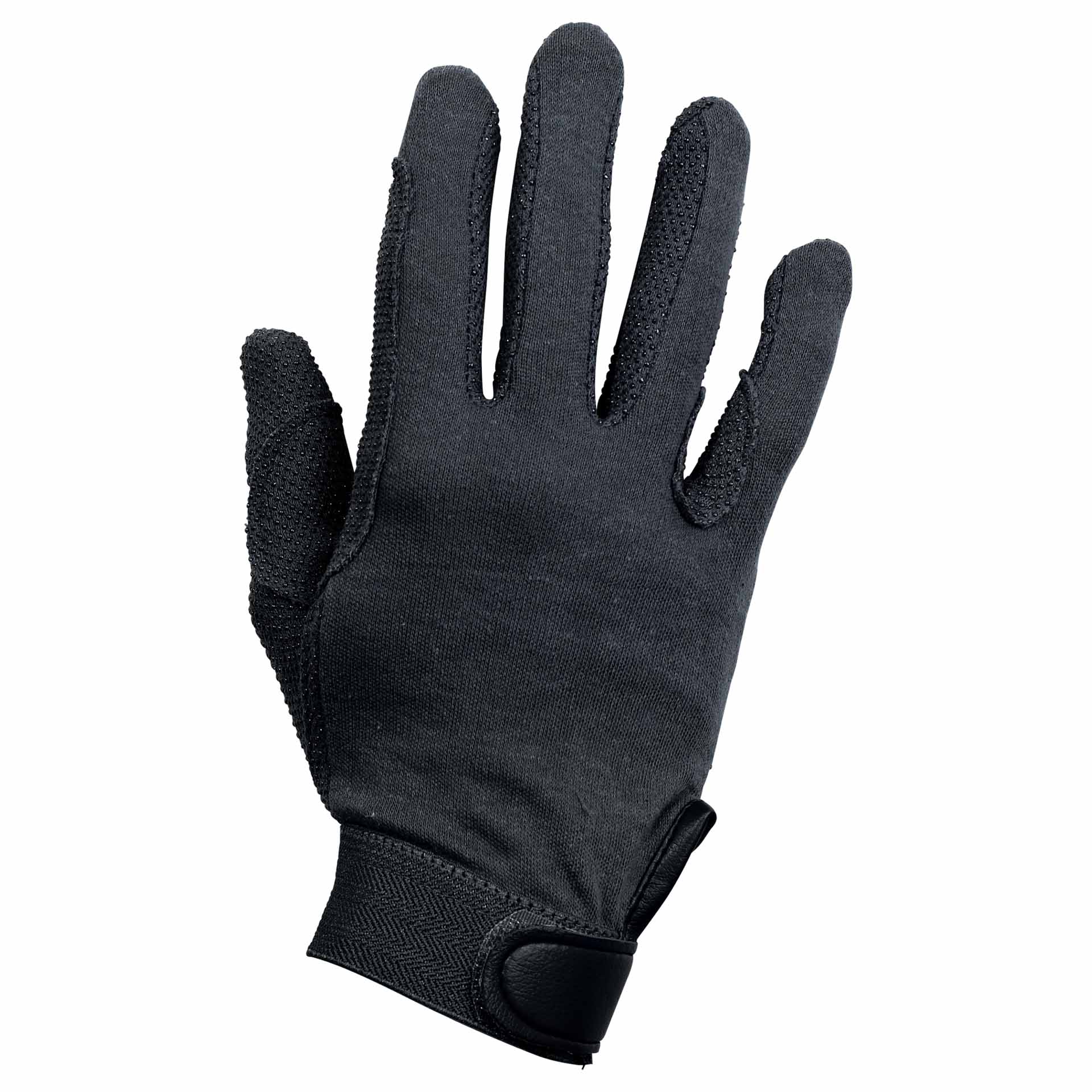 BUSSE Mănuși de călărie BAUMWOLLE C_S negru