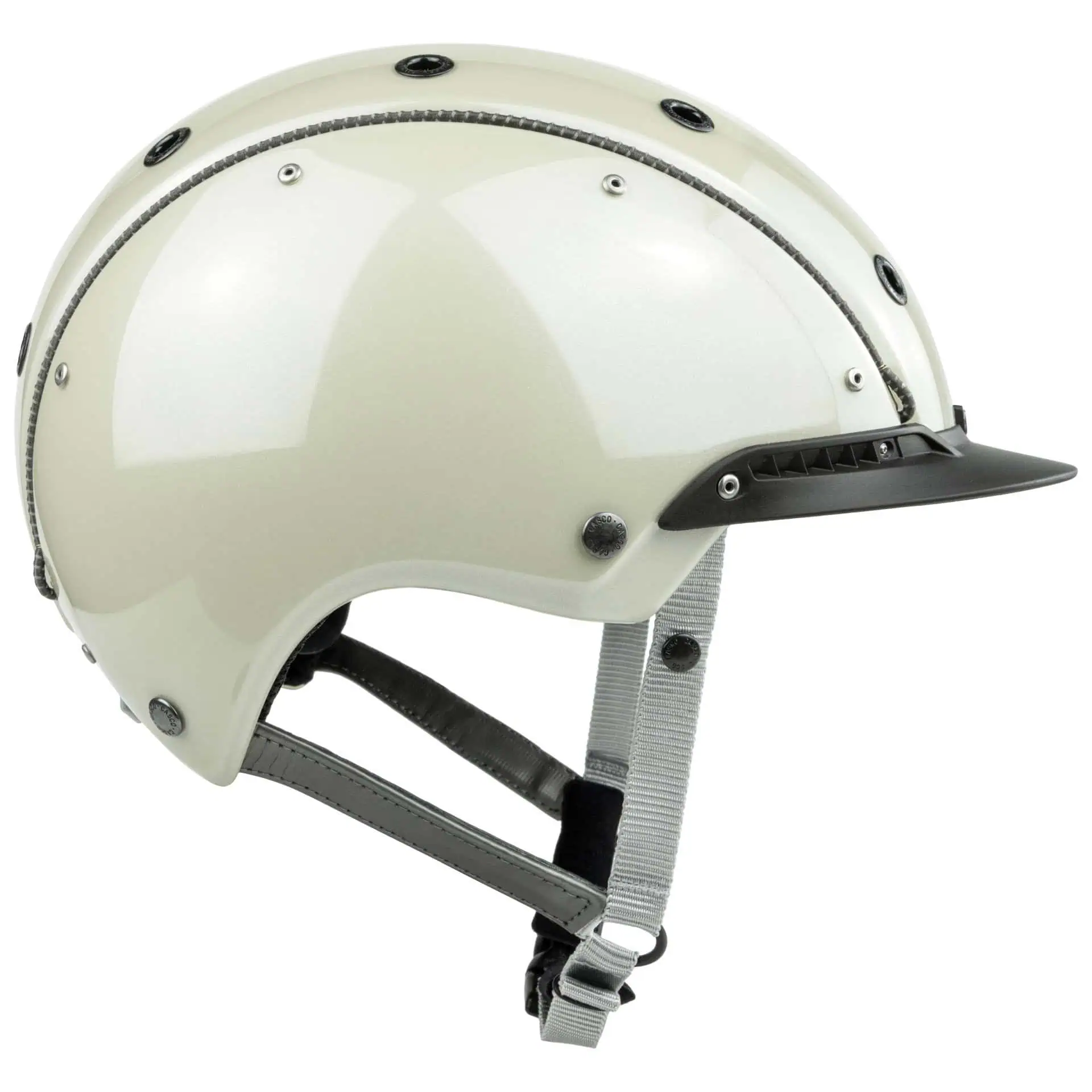 Casca de echitatie Casco Champ 3 Plus Arabic white metalizat M