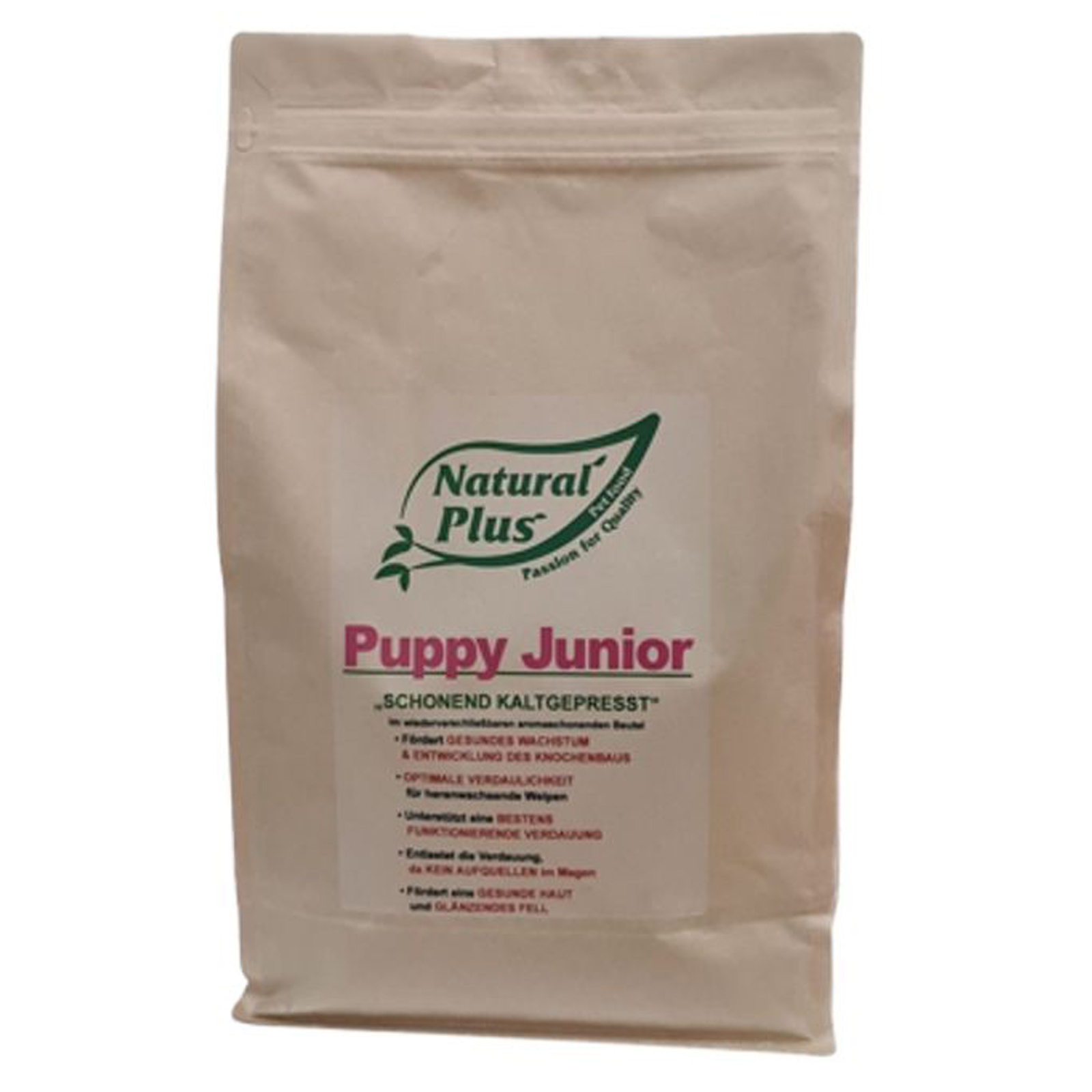 Natural Plus Puppy Junior, hrană presată la rece