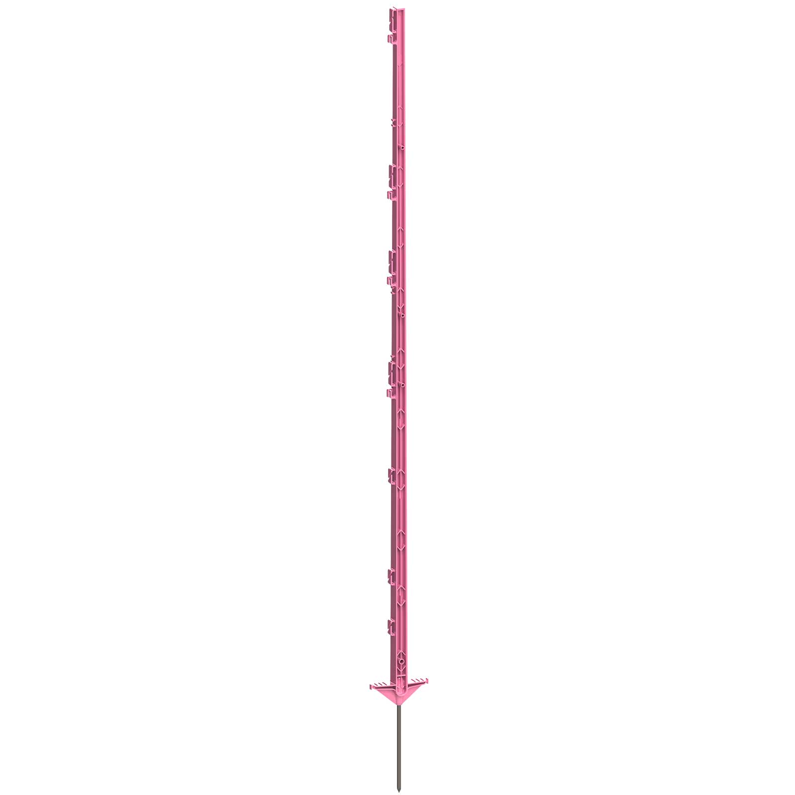 5x stâlp din plastic cu treaptă dublă 156 cm roz