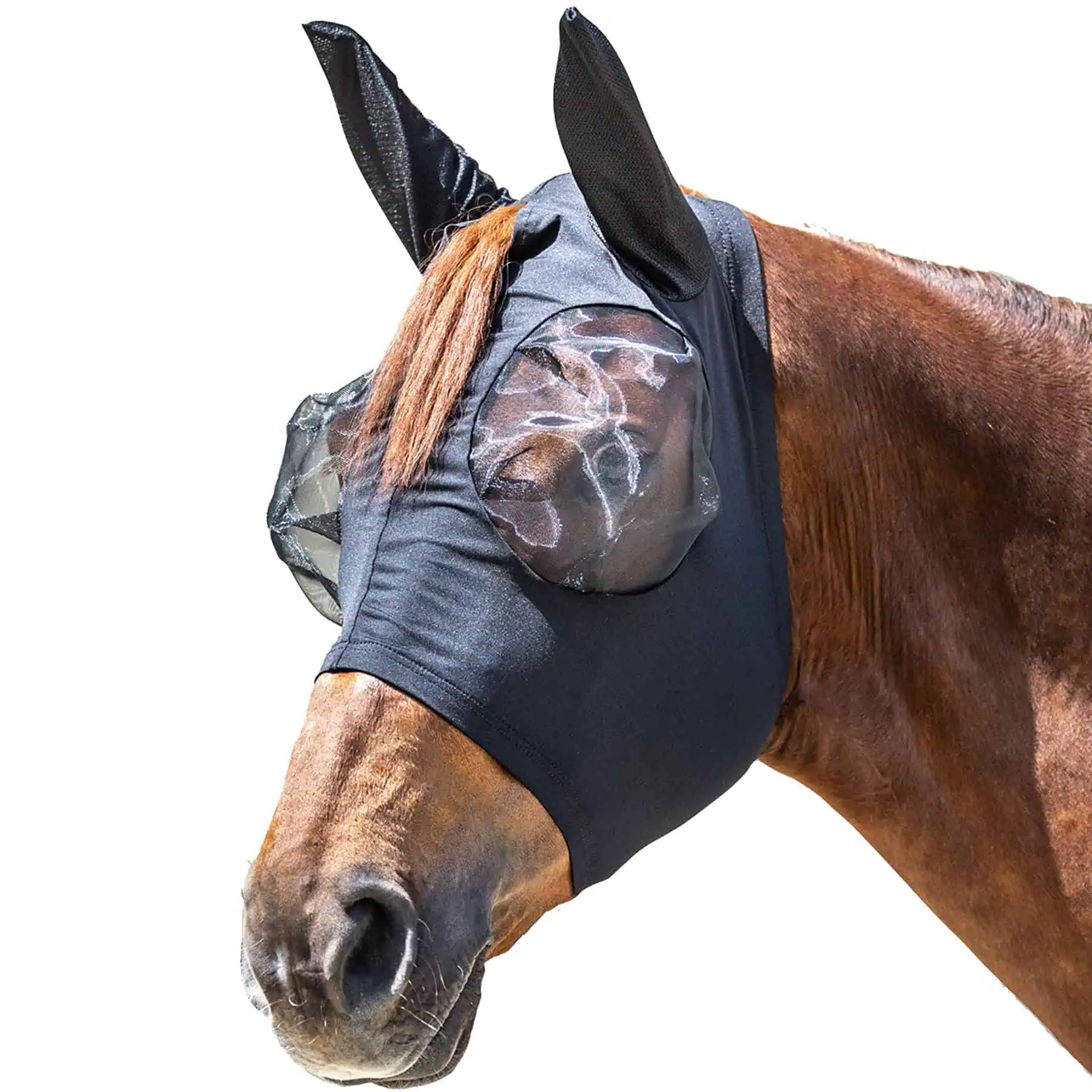 Puck Fly Mask black Pony