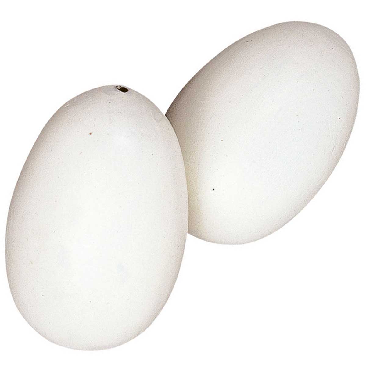 Ouă de lut pentru cuiburi de găini (2 buc)