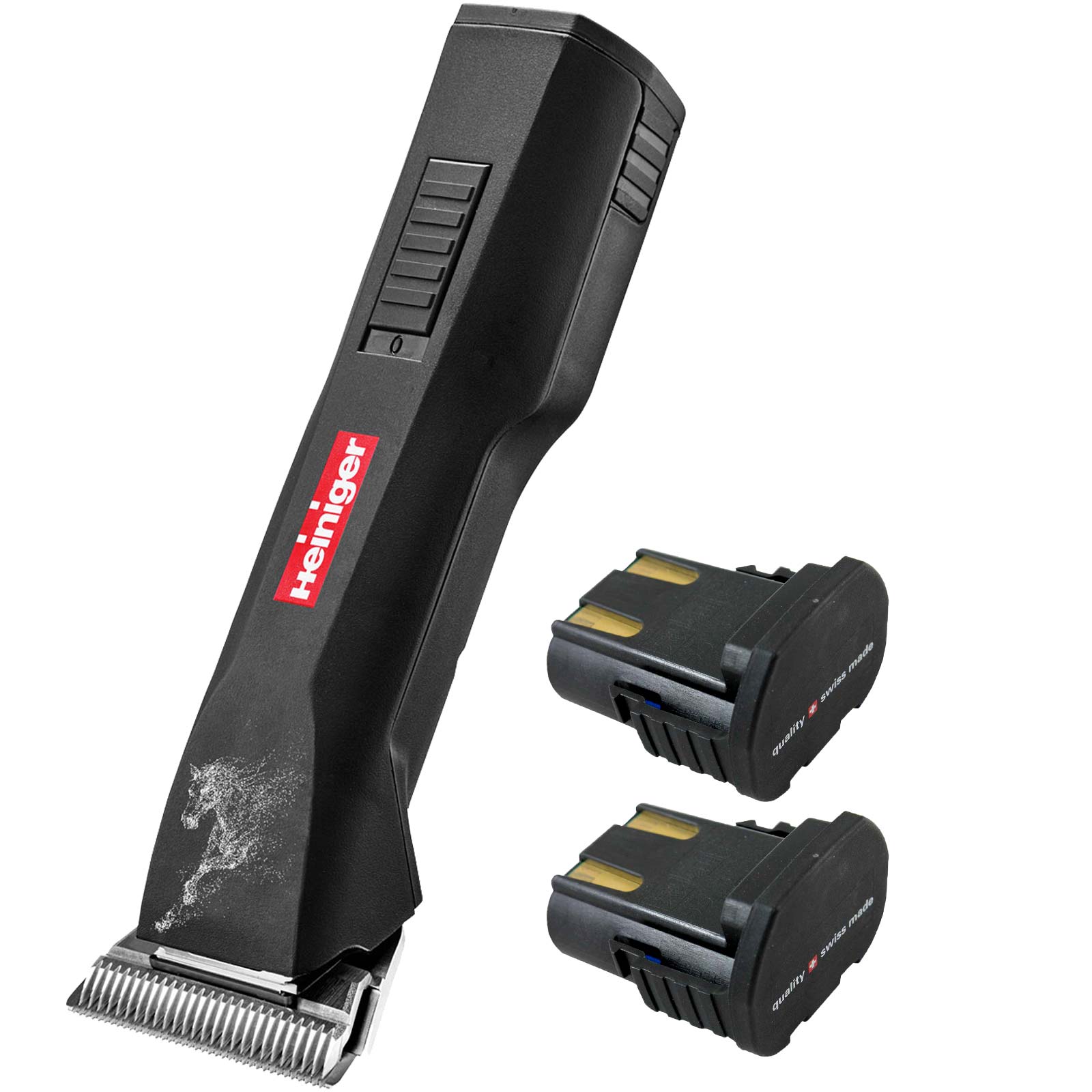 Heiniger mașină de tuns cai SAPHIR HORSE, 2 baterii Heiniger mașină de tuns cai SAPHIR HORSE, 2 baterii