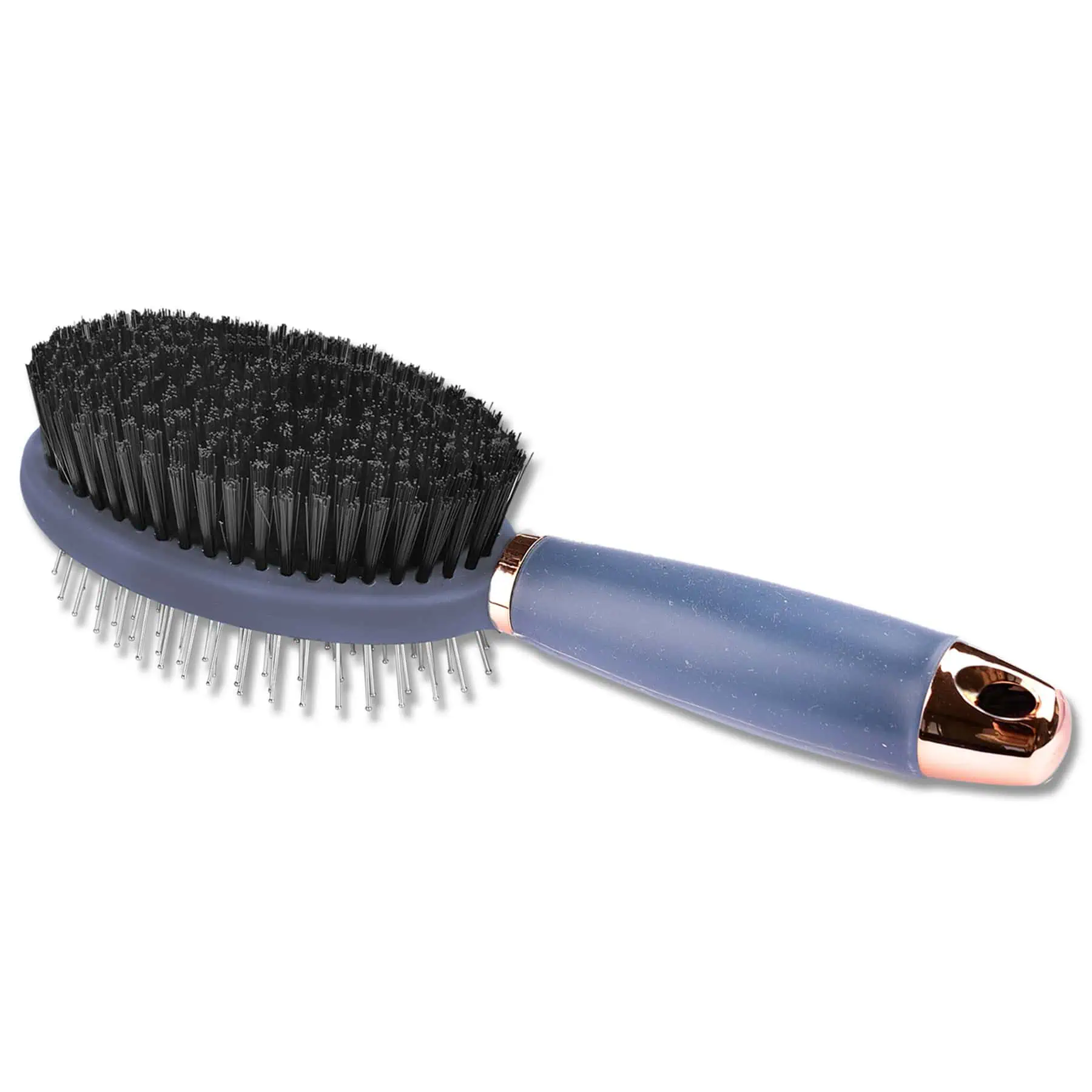 Double brush with gel grip black/rose gold Double brush with gel grip black/rose gold