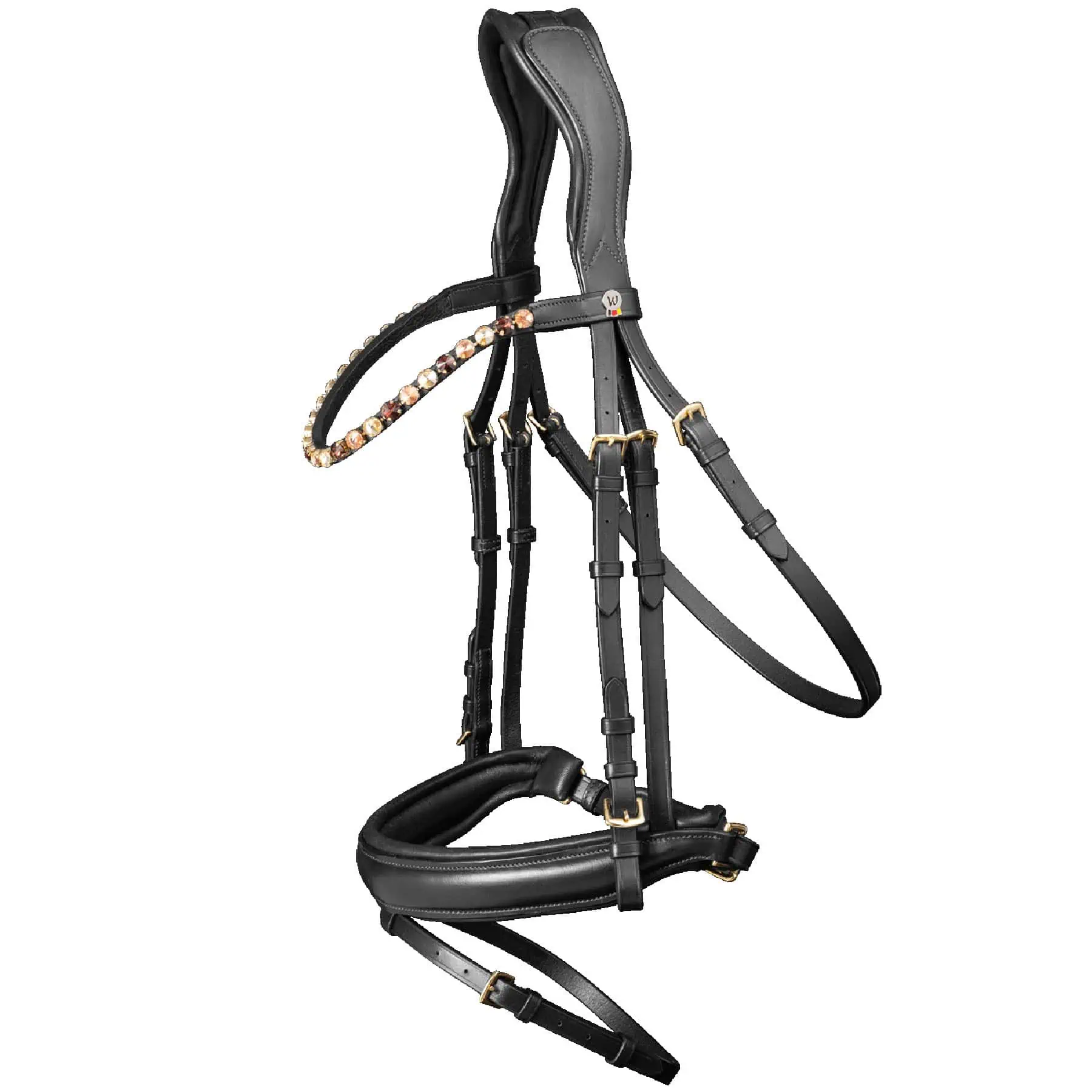 Waldhausen X-Line Bridle Goldheart black COB