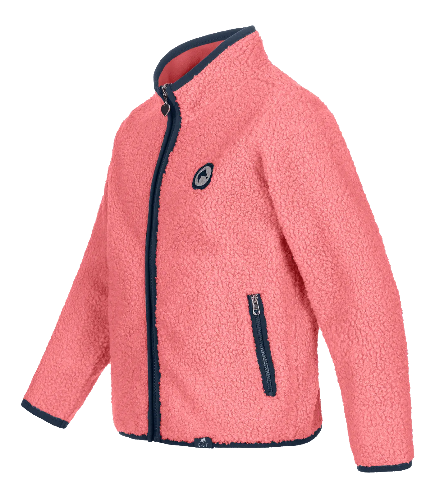 Lucky Lana Fleece Jacket, kids rose red/lucky heart 128/134