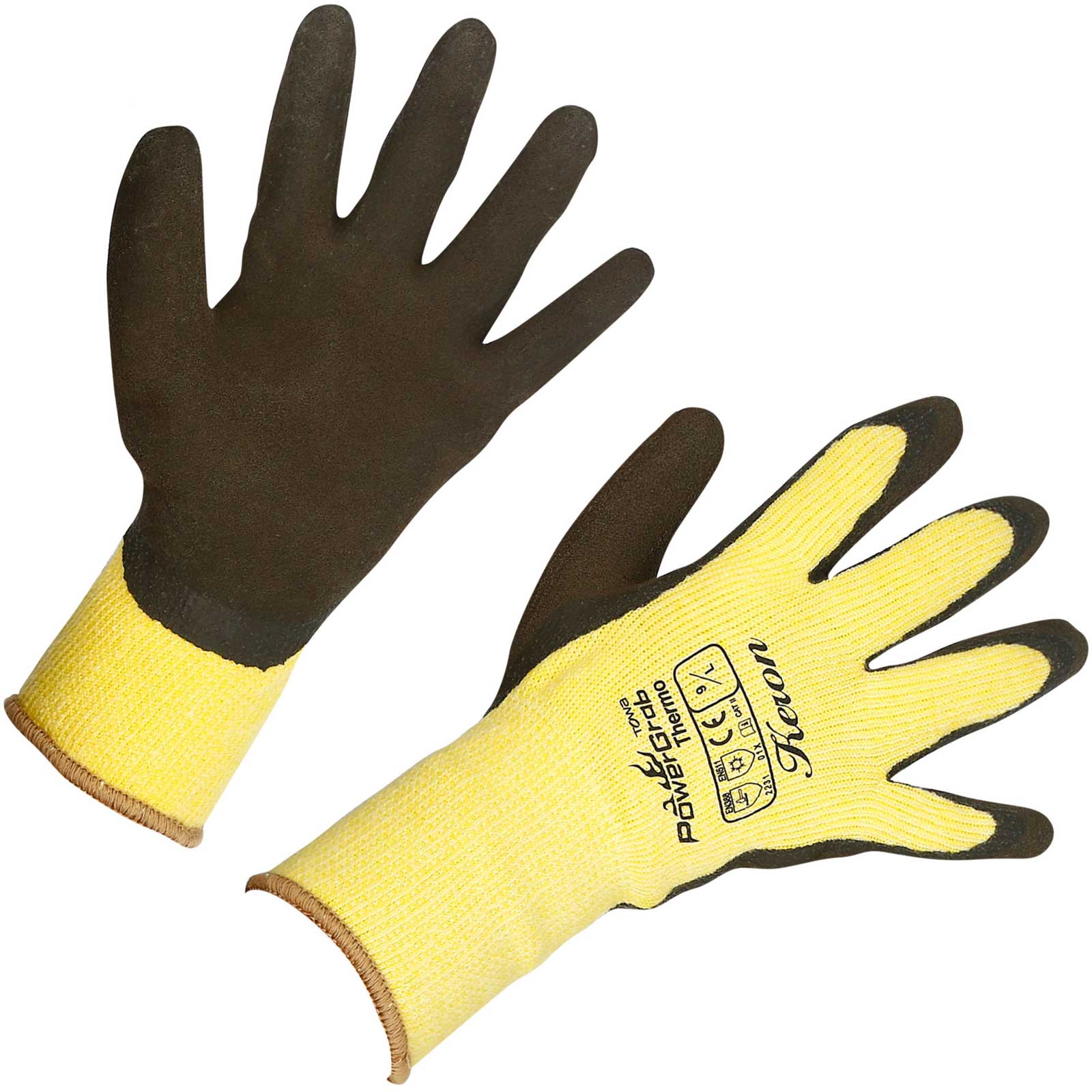 Keron mănuși de iarnă PowerGrab Thermo galben