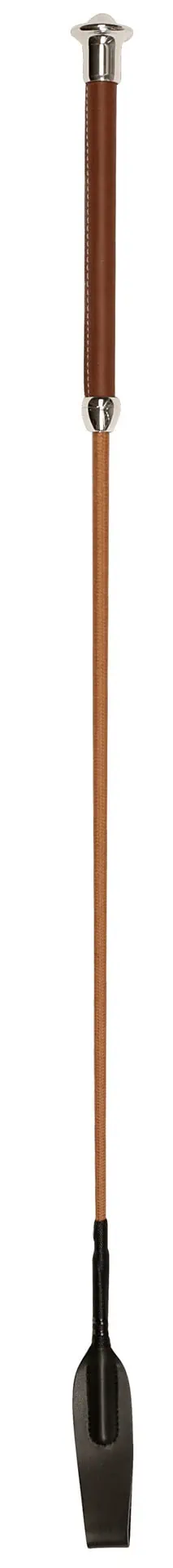 Cravașă de sărituri cu spărgător de muște 65 cm cognac