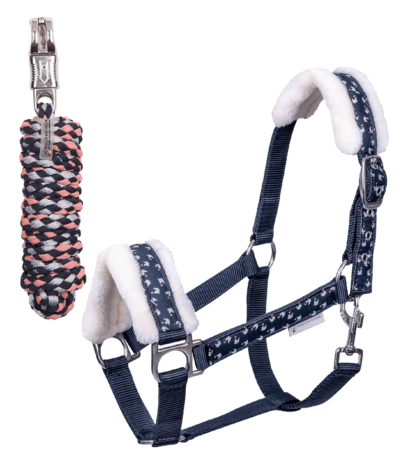 Lucky Halter Set midnight blue/lucky heart Mini Shetty Lucky Halter Set midnight blue/lucky heart Mini Shetty