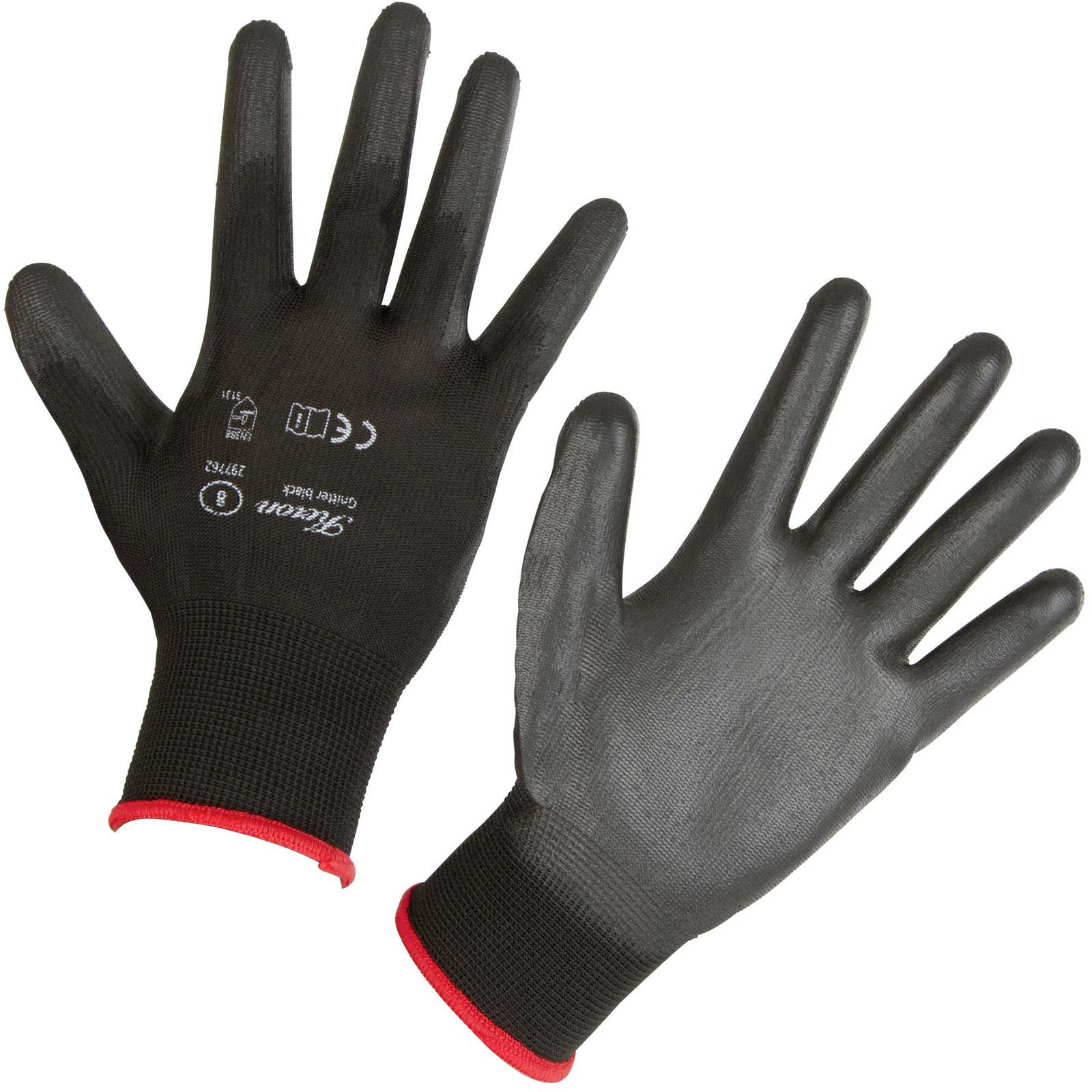 Keron mănuși de nylon fine Gnitter black 8