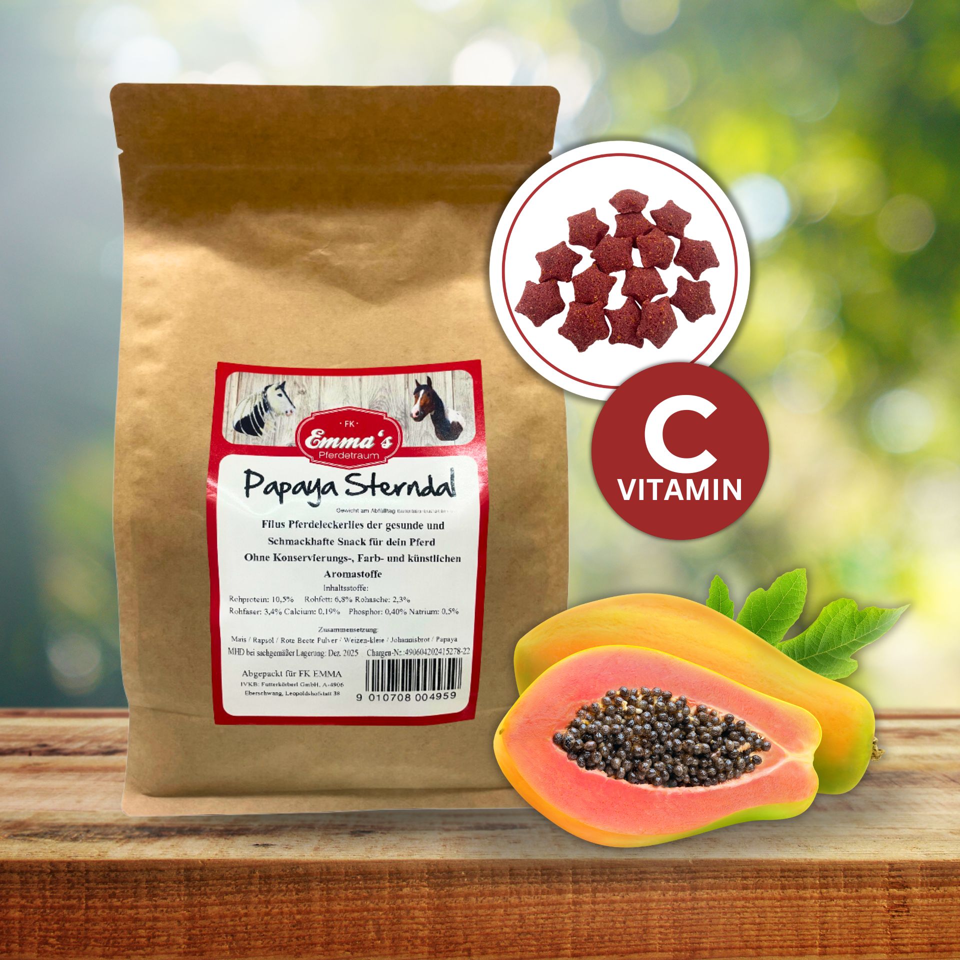 Tratamentul pentru calul Emmas Papaya Sterndal 1 kg