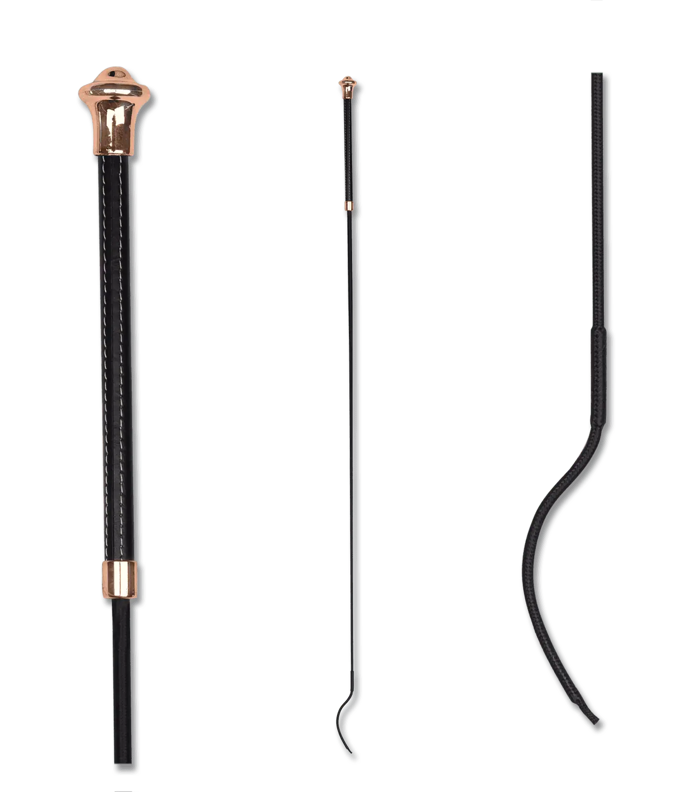 Noblesse Dressage Whip black/rose gold 110 cm