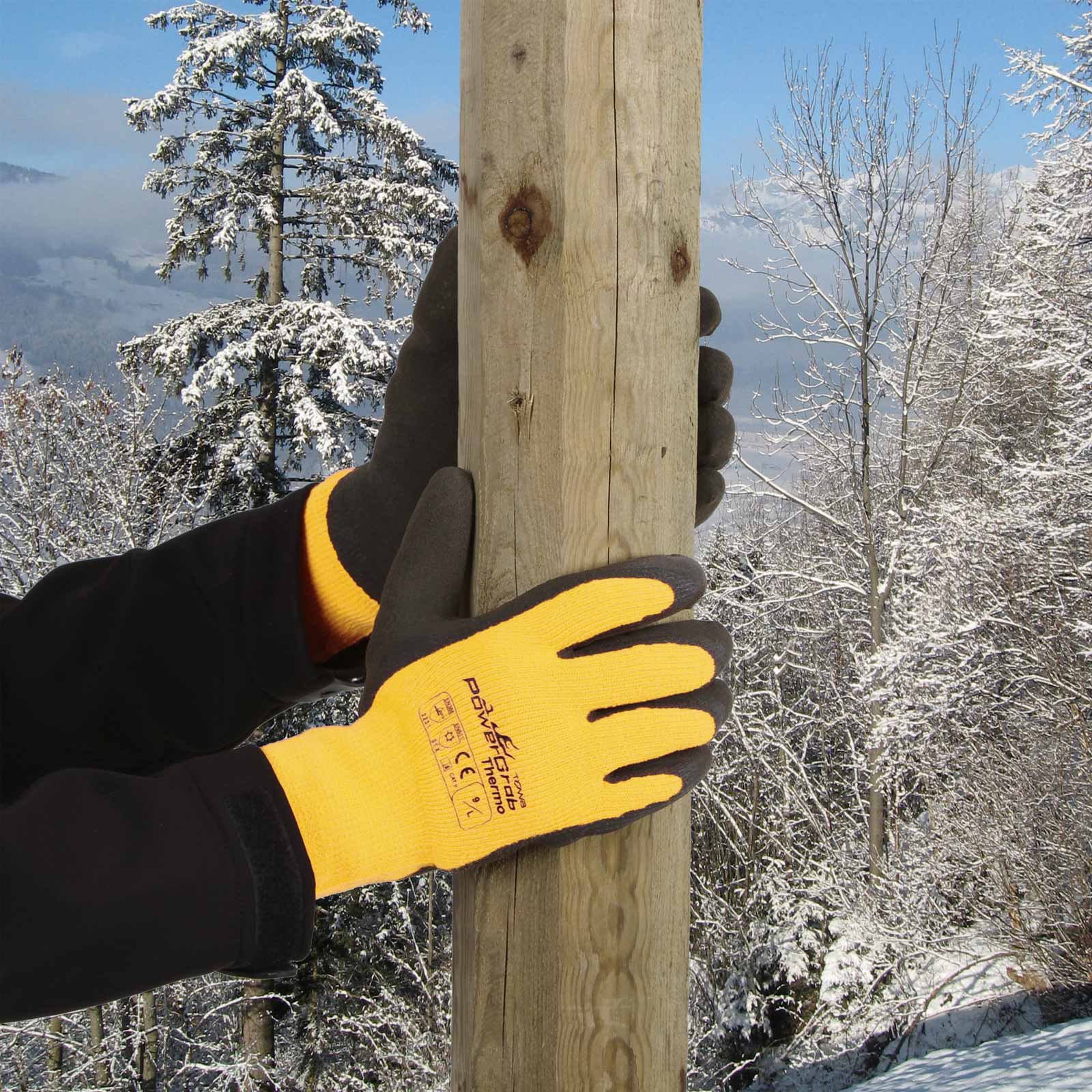 Keron mănuși de iarnă PowerGrab Thermo galben
