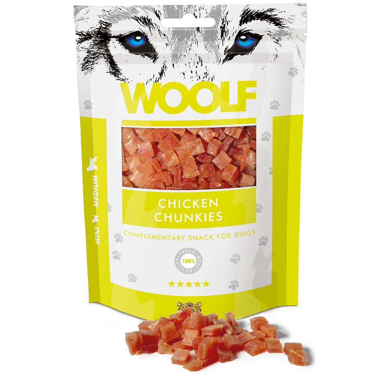 Woolf snack pentru câini cu pui