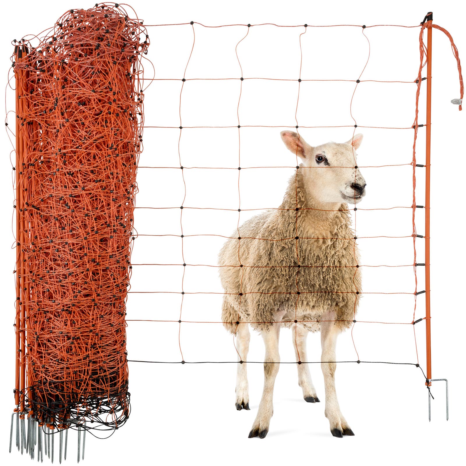 Agrarzone gard și plasă electrificabilă portocalie pentru oi 50m x 90cm