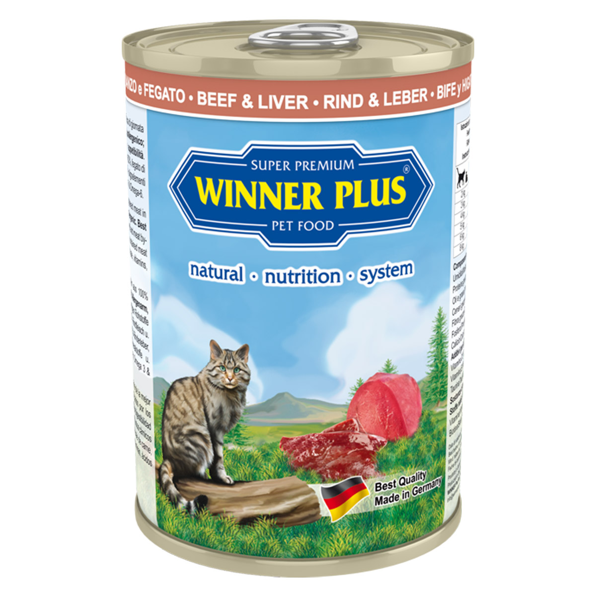 Winner Plus Super Premium Cat Menu vită & ficat 12 x 395 g