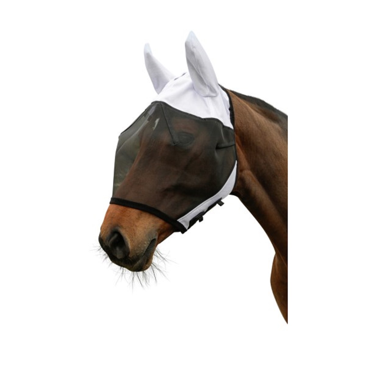 Covalliero SuperFly mască de muște pentru cai negru / alb