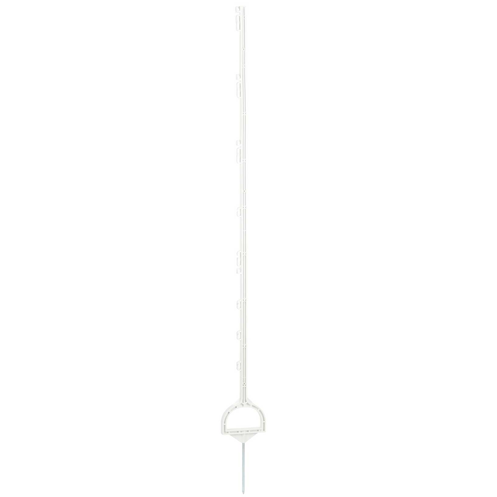 5x stâlp suport gard electric 158 cm alb