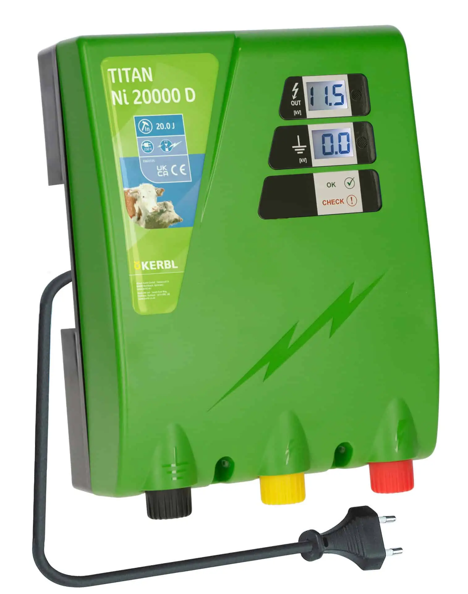 Electrificator pentru garduri Kerbl Titan Ni 20000D 230V