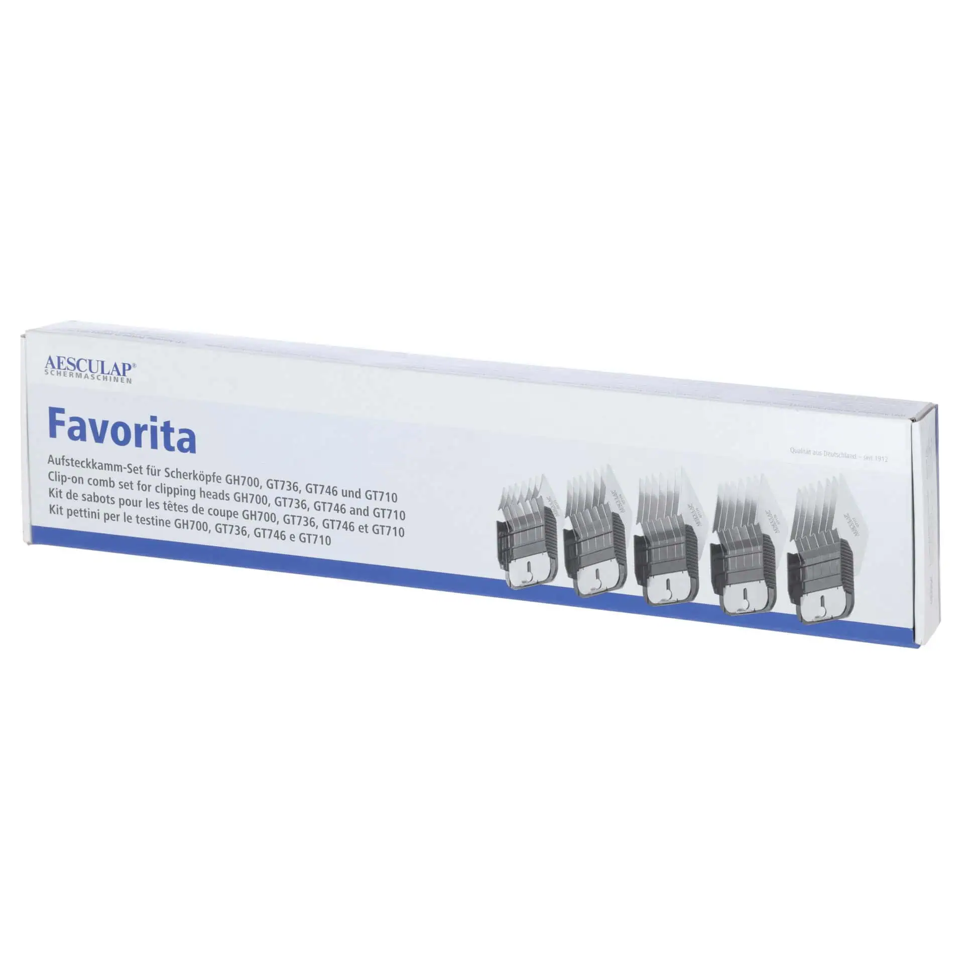 Aesculap set de pieptene atașabil Favorita pentru GH700, GT736, GT746, GT710 Aesculap set de pieptene atașabil Favorita pentru GH700, GT736, GT746, GT710