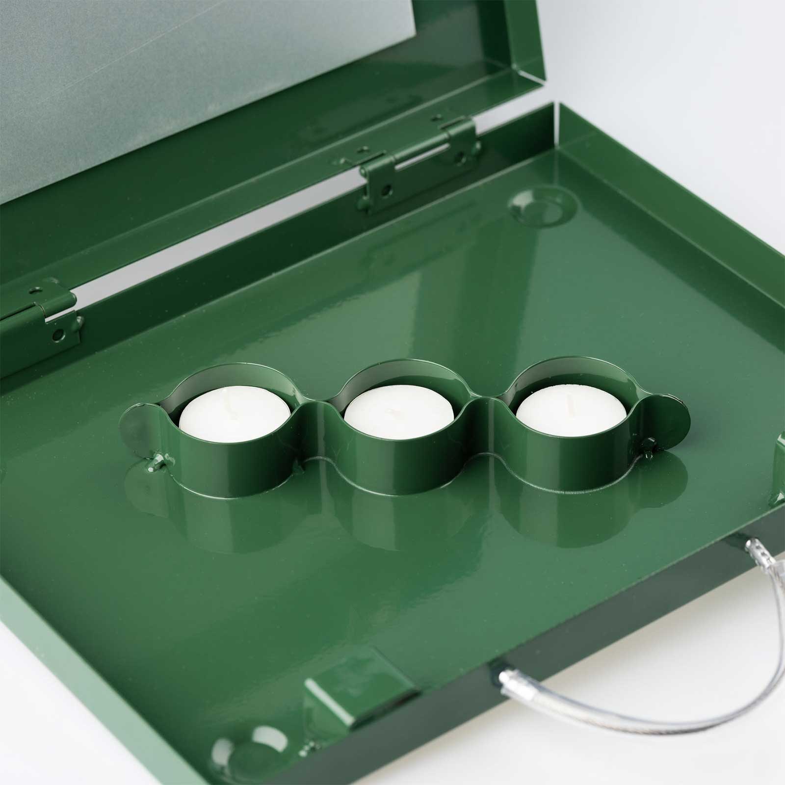 Eurohunt Tealight Incalzire verde cu luminițe 100 pachet