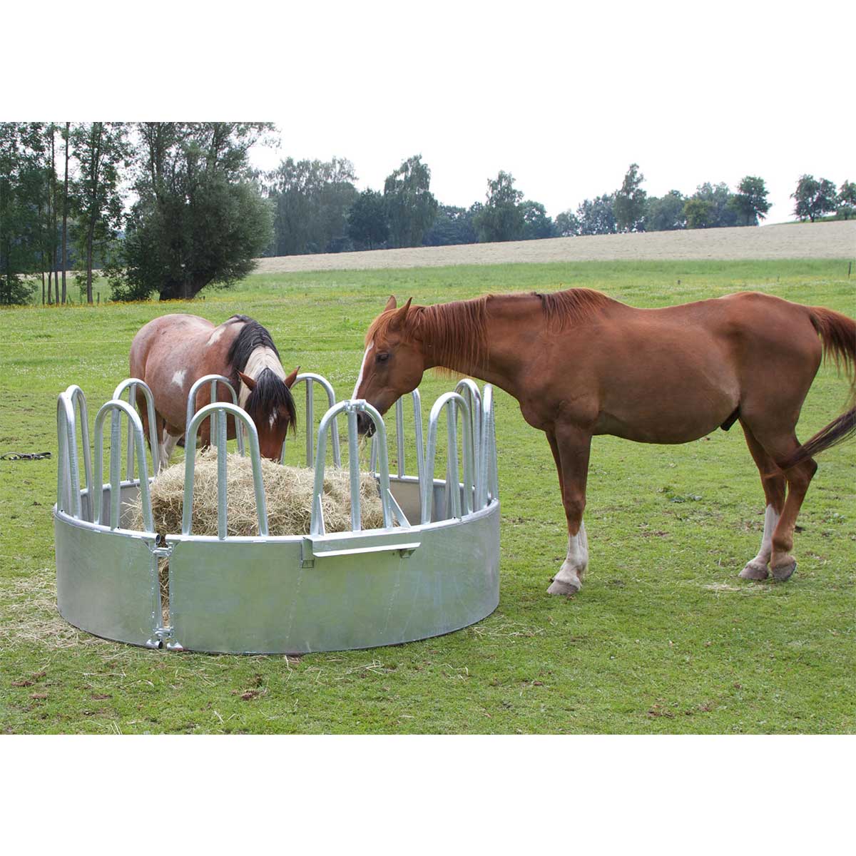 Kerbl suport rotund cu 12 locuri de hrănire a cailor