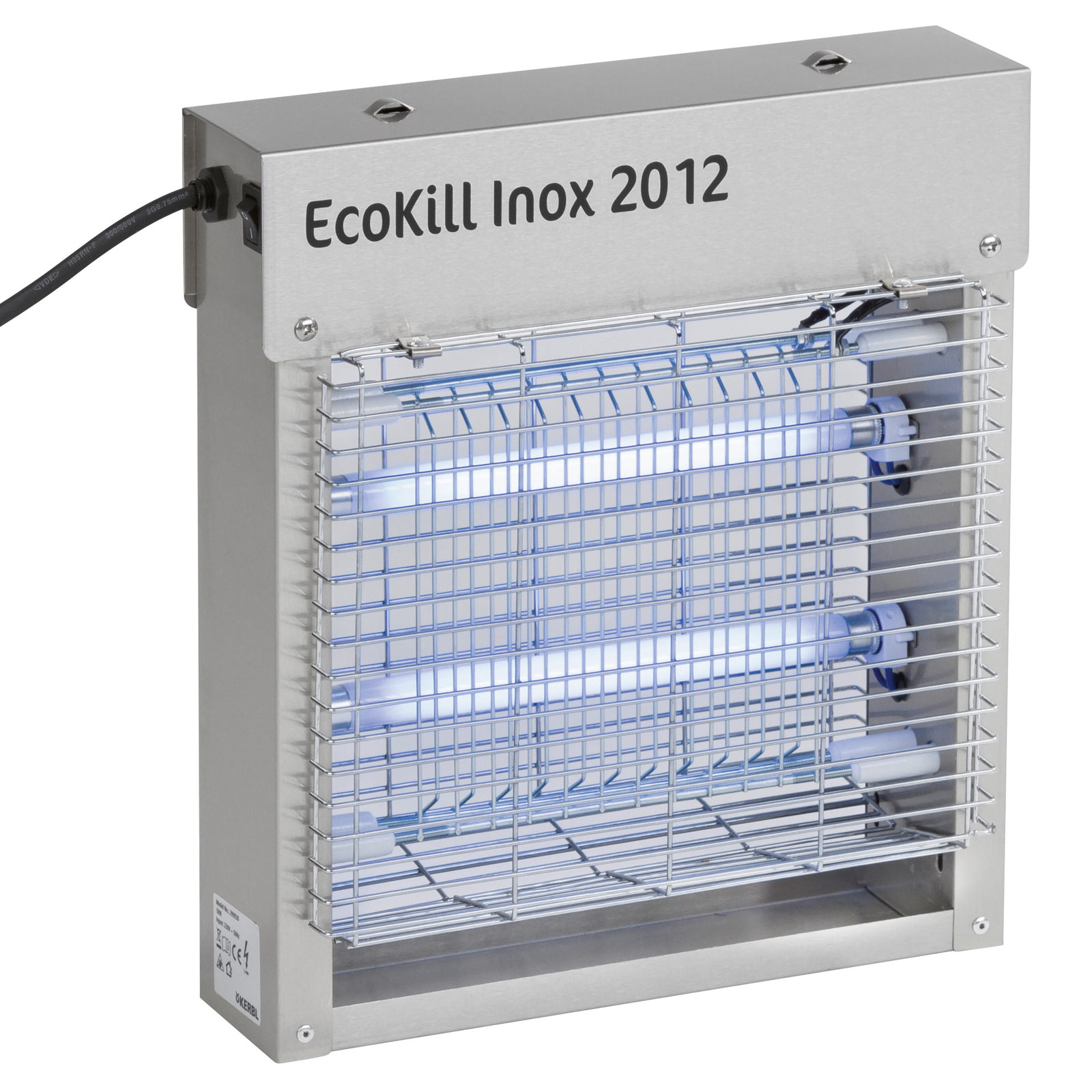 Aparat electric pentru muște EcoKill Inox 2 x 6 Watt