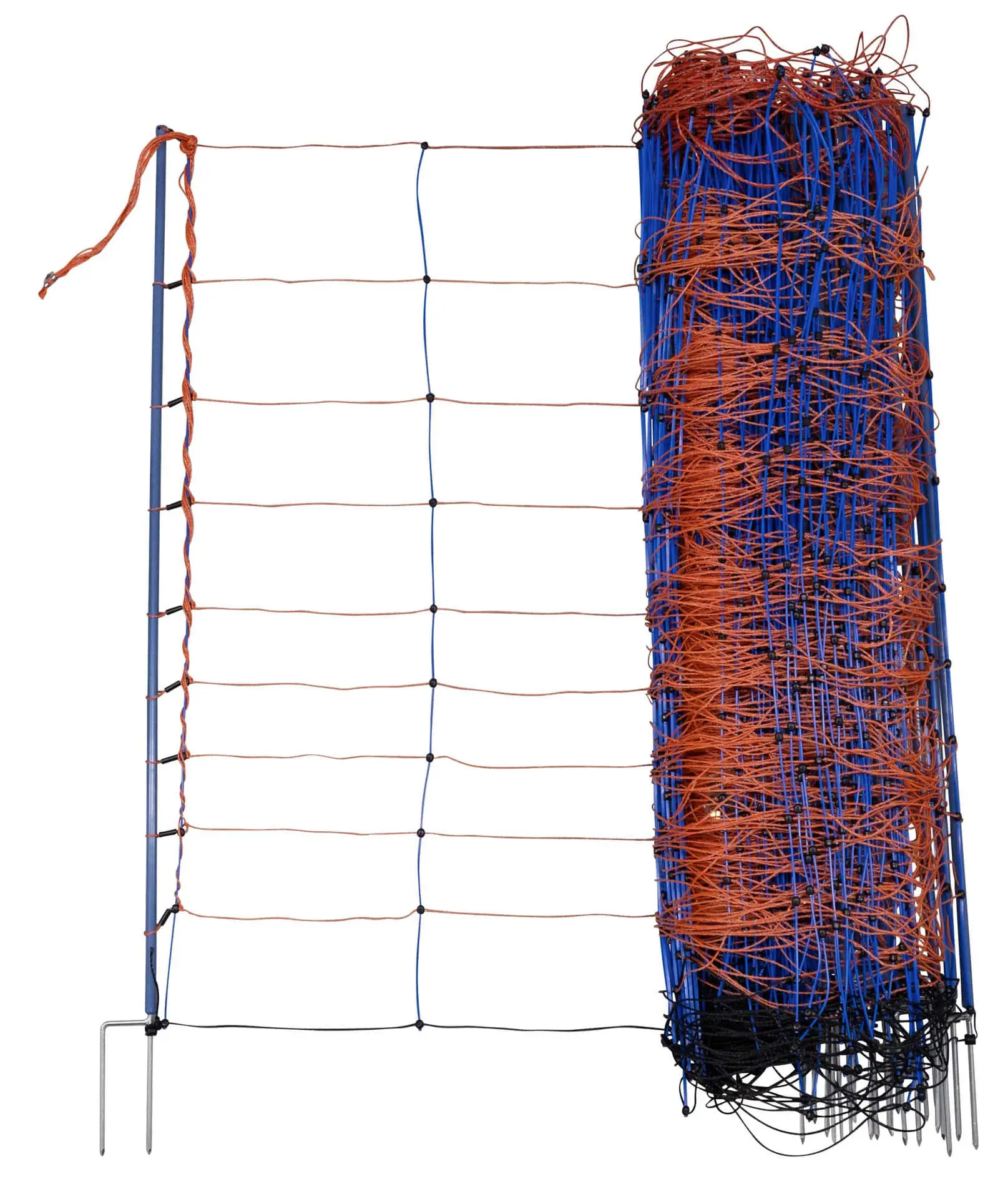 Plasa de oaie TitanNet Premium 50m x 108 cm portocaliu/albastru varf dublu