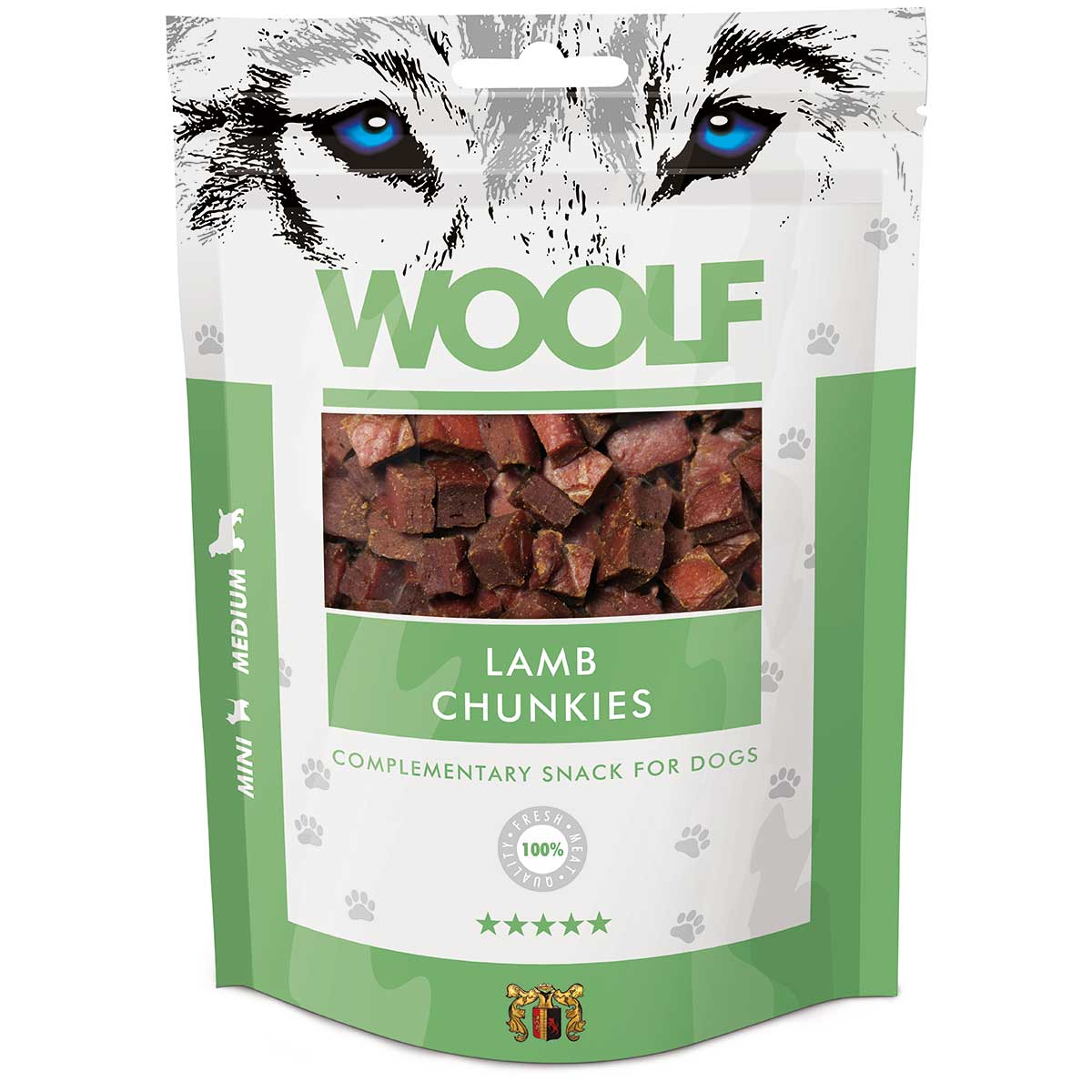 Woolf snack pentru câini cu carne de miel