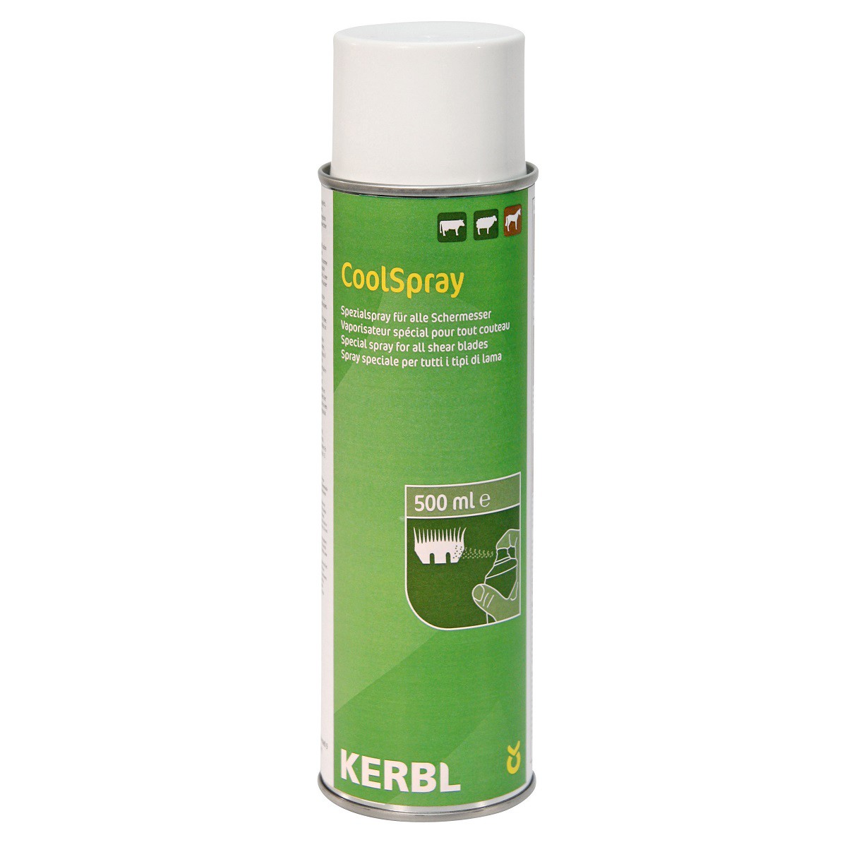 Kerbl spray de lubrifiere pentru lame de mașină de tuns CoolSpray 500 ml Kerbl spray de lubrifiere pentru lame de mașină de tuns CoolSpray 500 ml