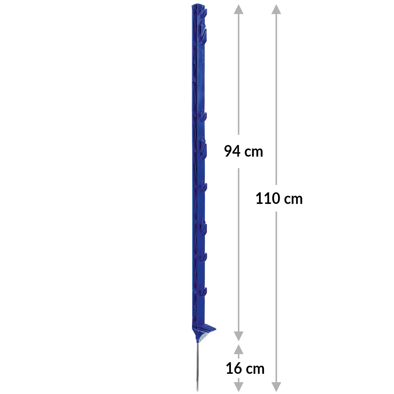 5x AKO stâlp de plastic Titan Plus cu ranforsare pentru trepte 108 cm albastru