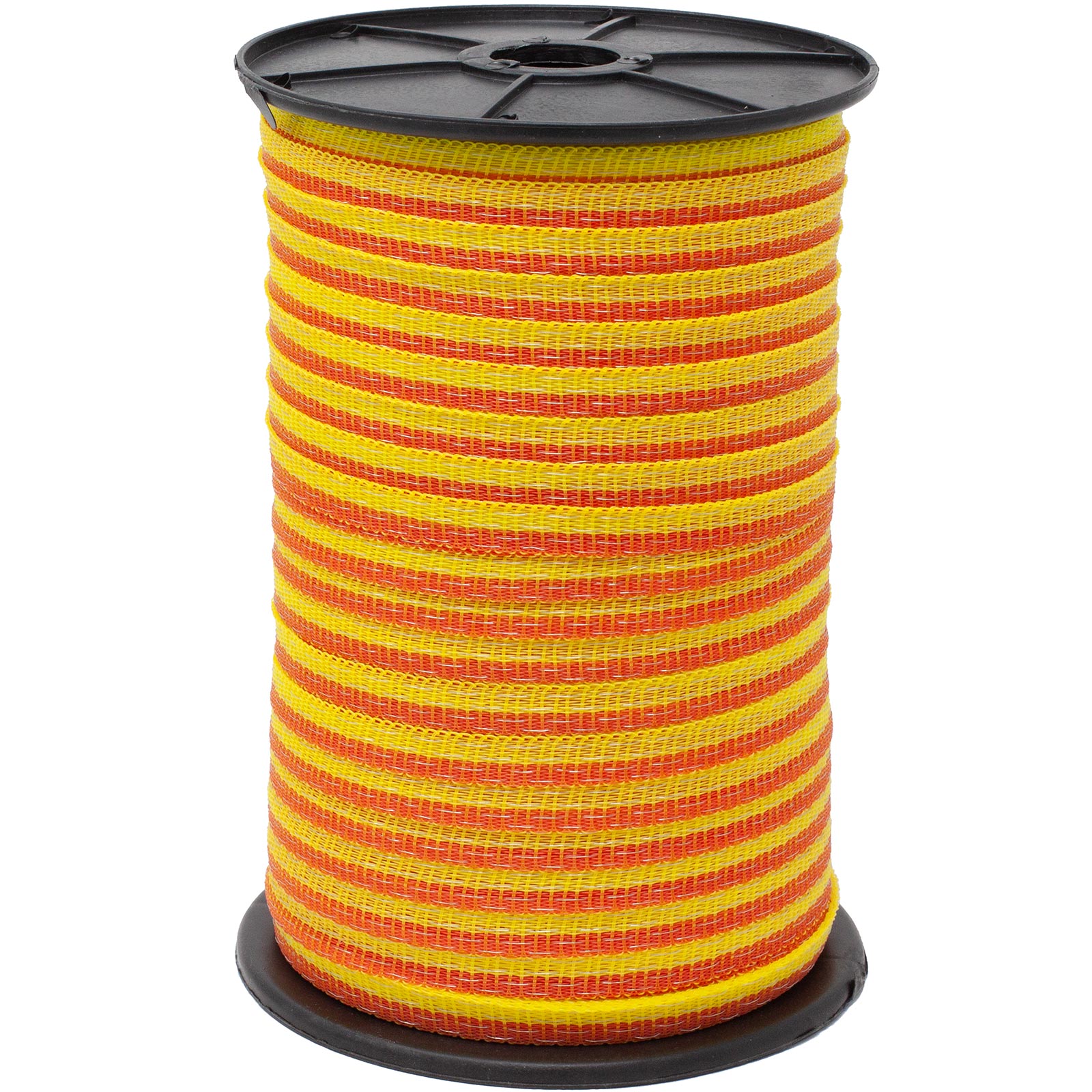 Agrarzone bandă pentru gard electric Basic 10mm, 4x0.16 Niro, galben-portocaliu