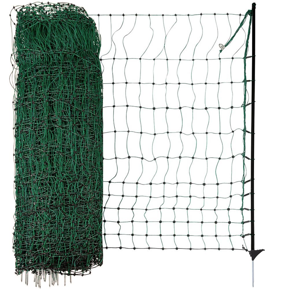 Agrarzone plasă electrificabilă pentru gard păsări Premium Fiber, verde 25 m x 106 cm
