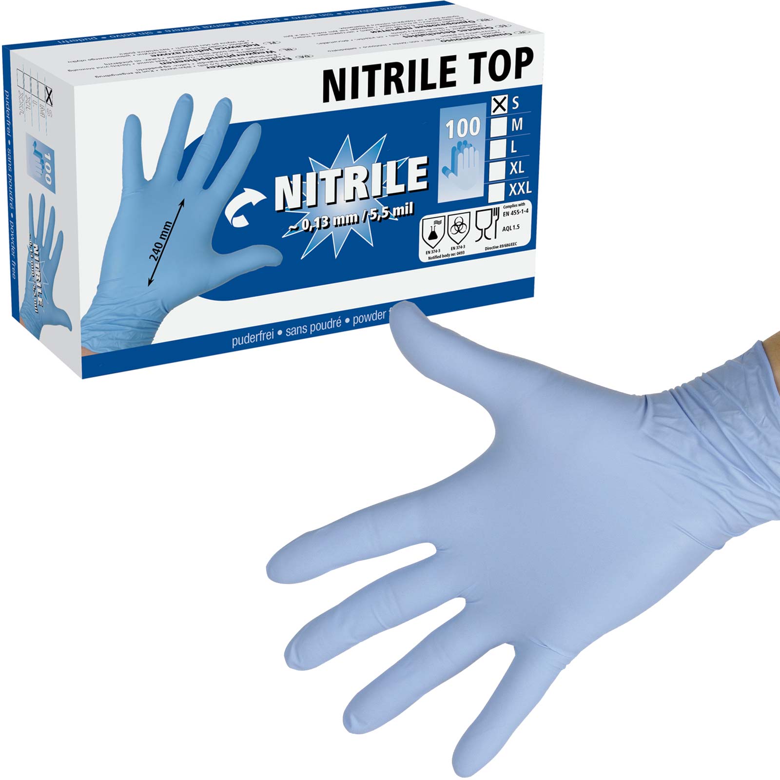 Mănuși de unică folosință Nitril Top