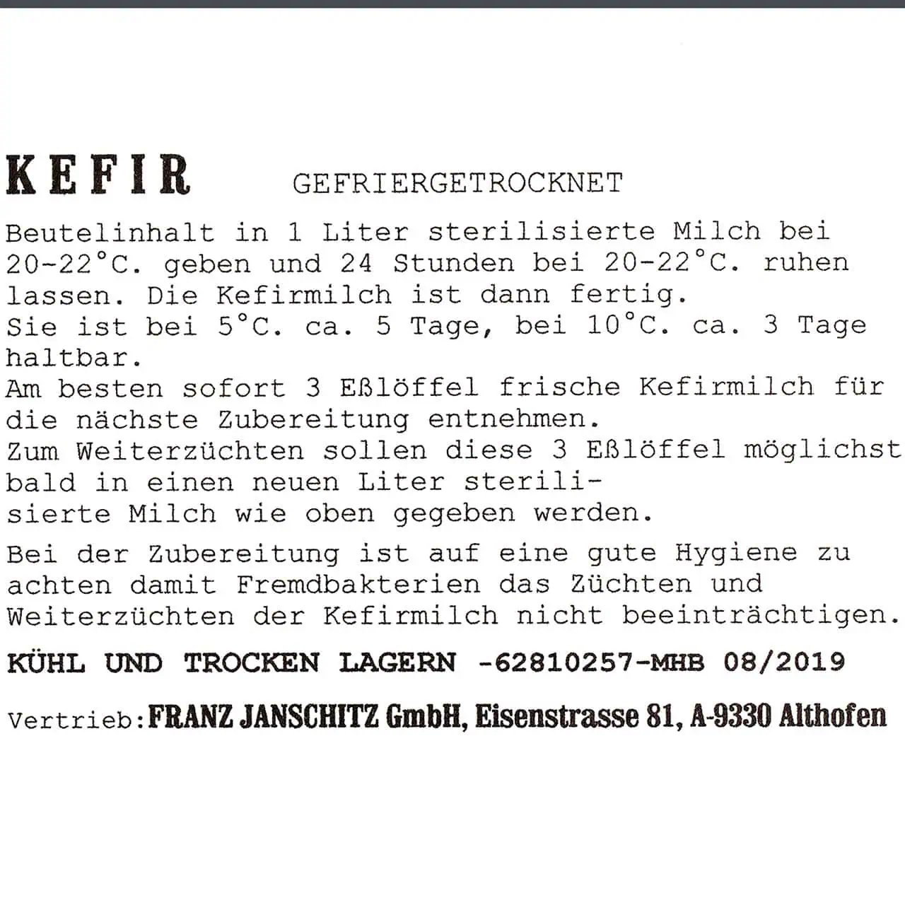 Milky Kefir culture