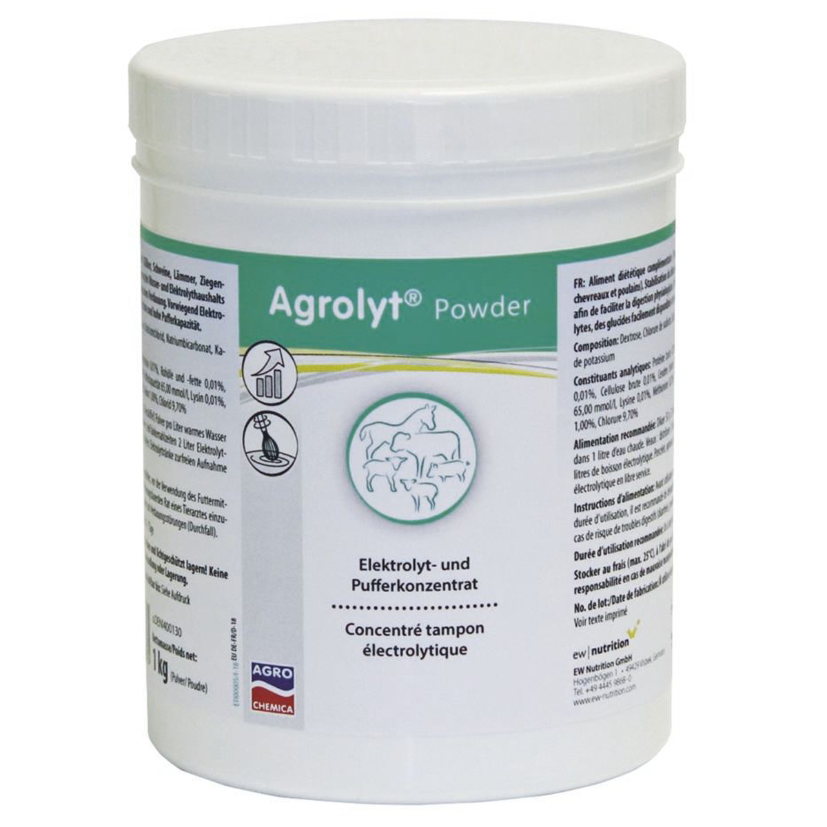 Agrolyt Powder Eeectroliți sub formă de pulbere pentru viței și purcei