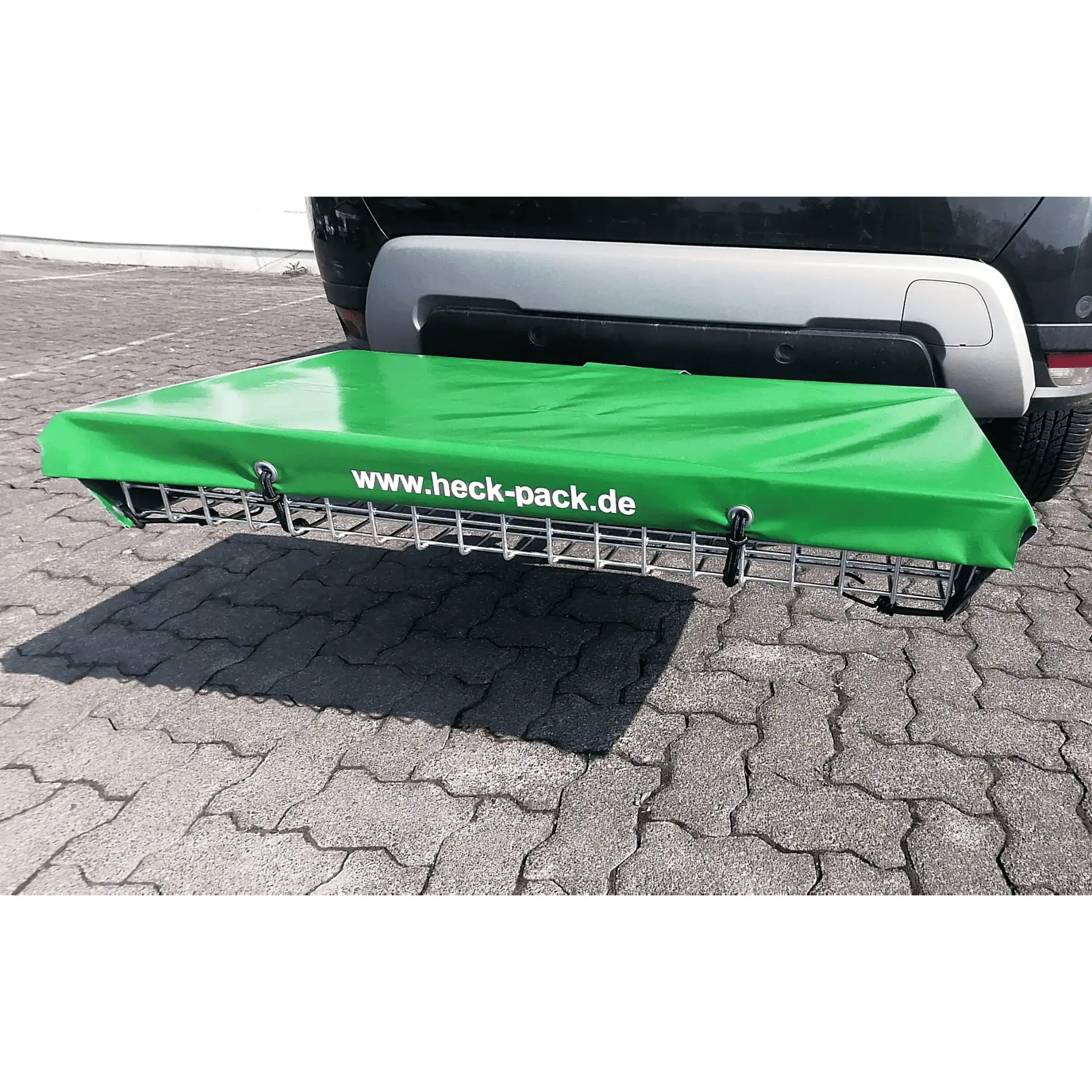 Heck-Pack green tarpaulin for rear carriers in 120 x 60 cm, including expander rubbers Heck-Pack green tarpaulin for rear carriers in 120 x 60 cm, including expander rubbers