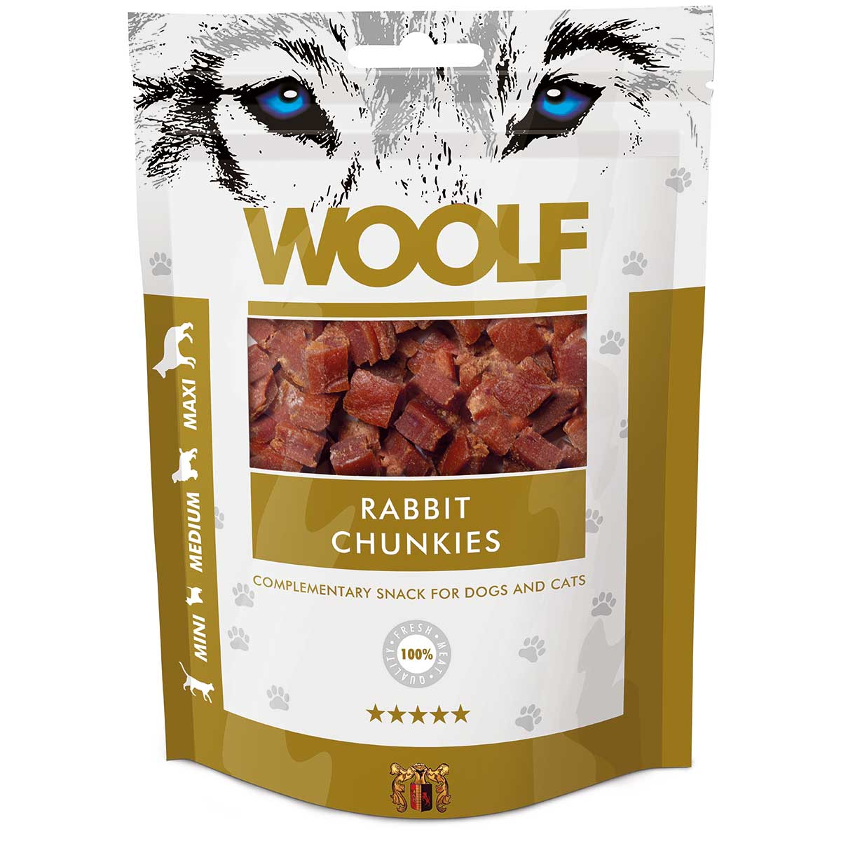 Woolf Snack pentru câini cu bucăți de iepure
