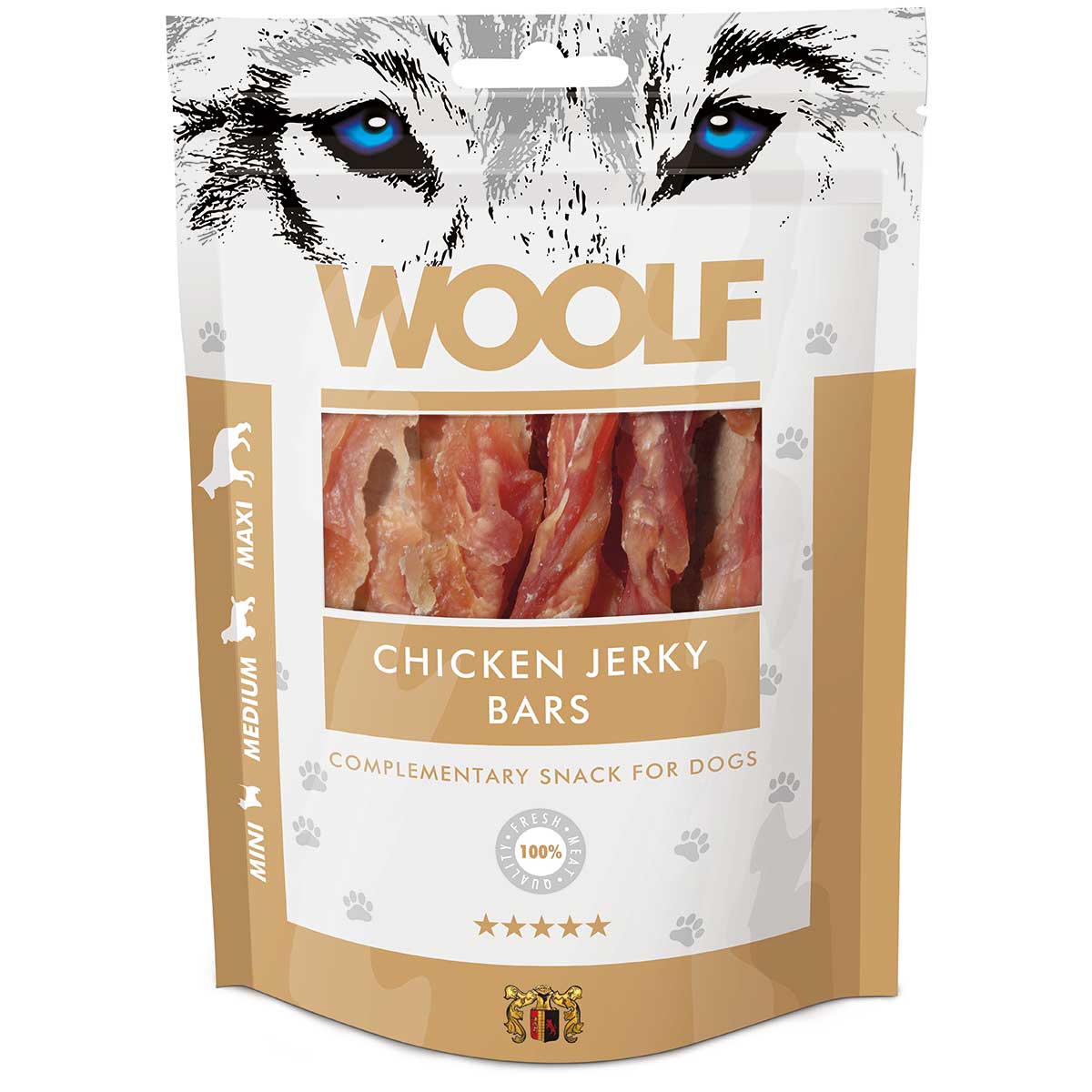 Woolf snack Chicken Strips pentru câini