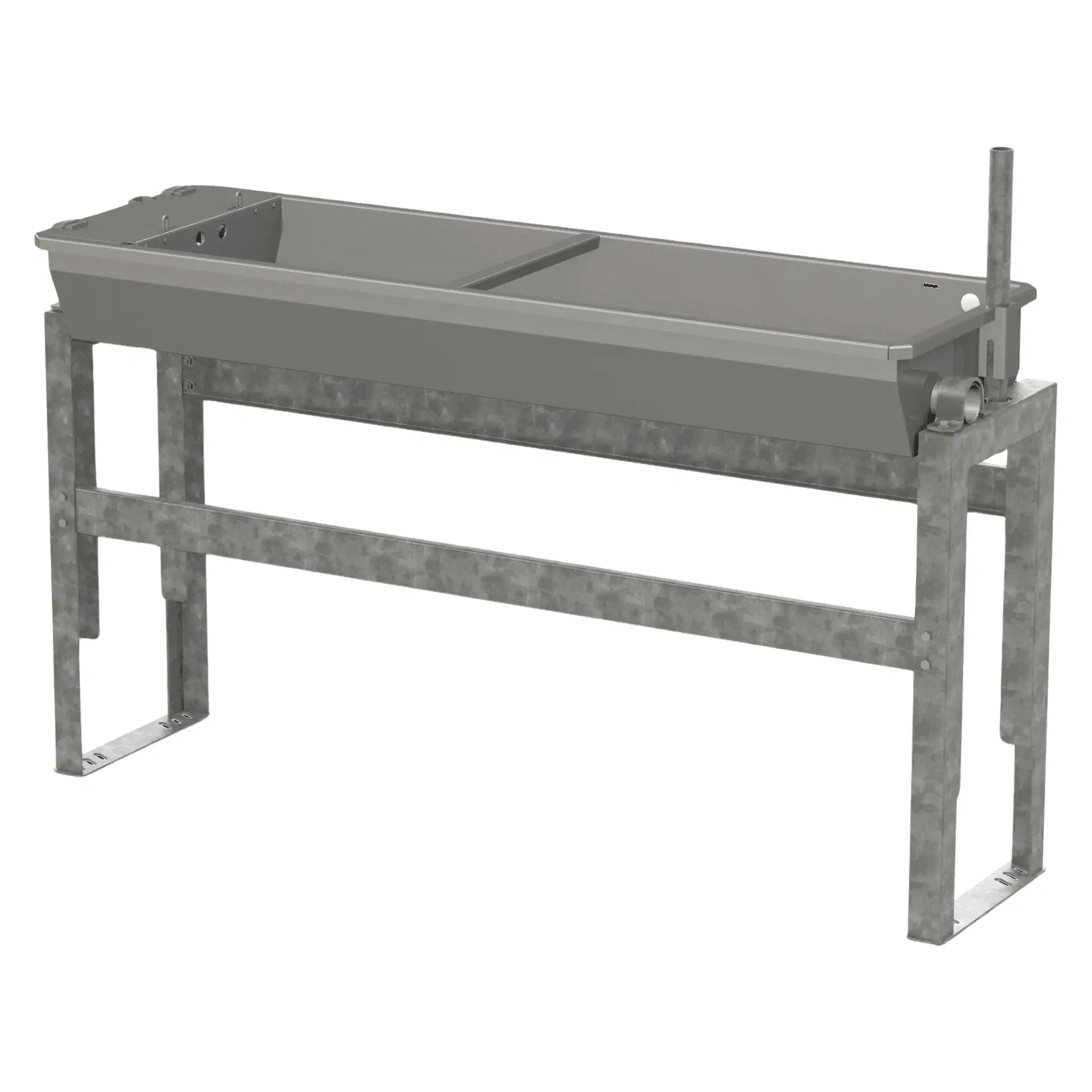 Stainless steel tipping drinker